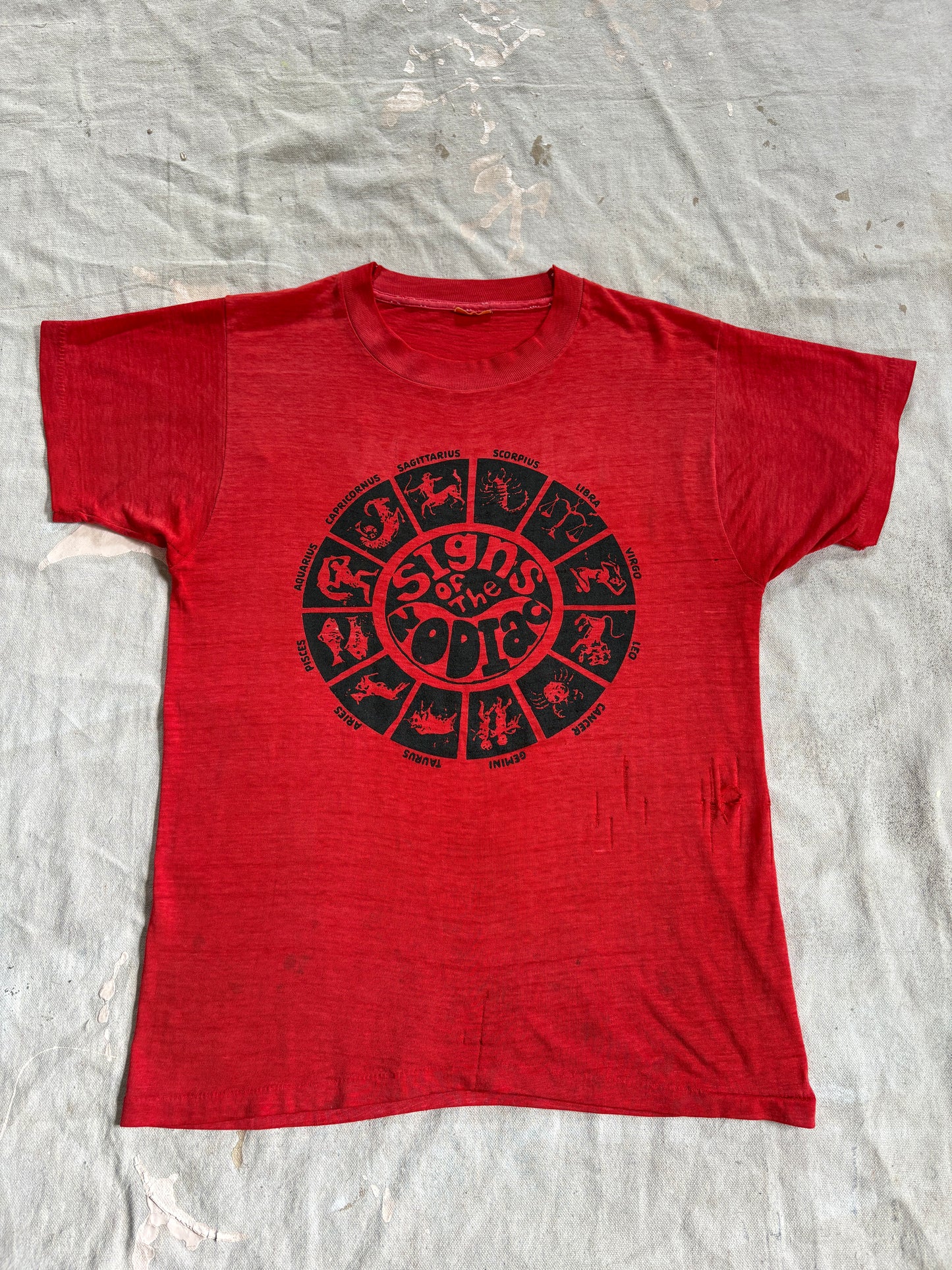 Vintage 80s Signs Of The Zodiac Tee