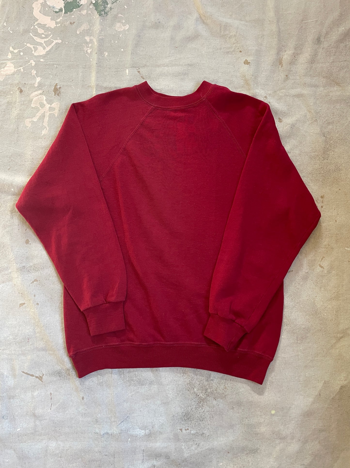 80s Blank Maroon Sweatshirt