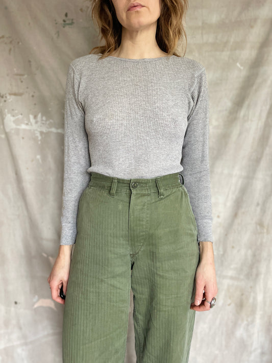 90s Heather Grey Thermal Undershirt