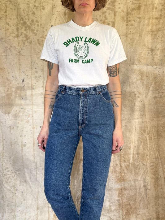 Vintage 60s/70s Shady Lawn Farm Camp Tee
