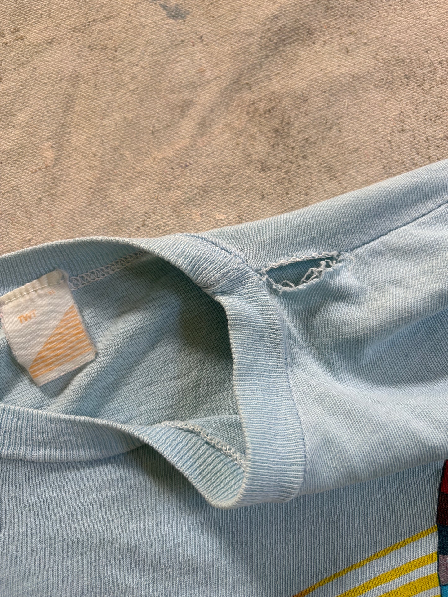 Vintage 80s Rainbow Sailboat Hawaii Tee