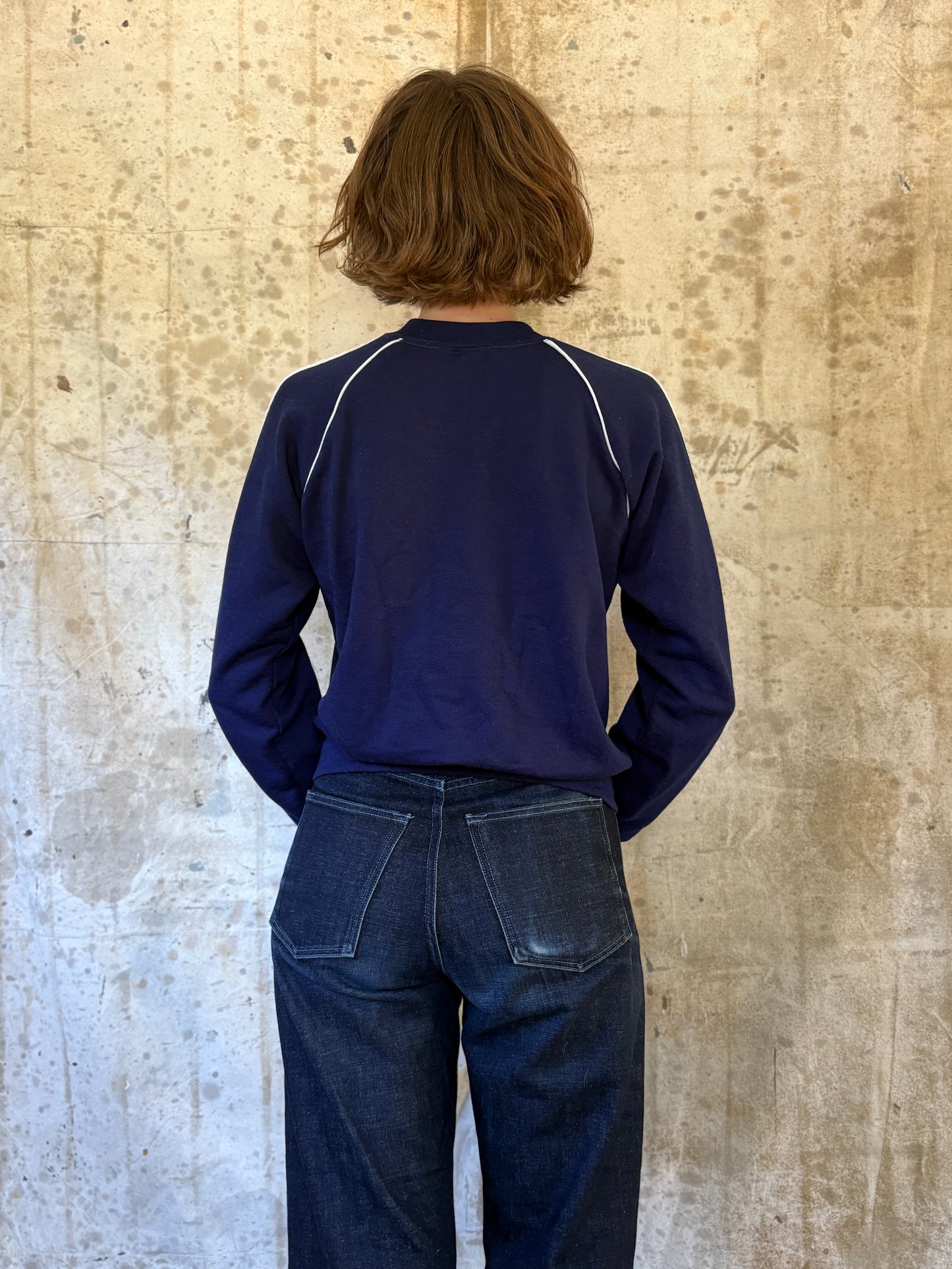Vintage 80s Adidas Track Stripe Sweatshirt