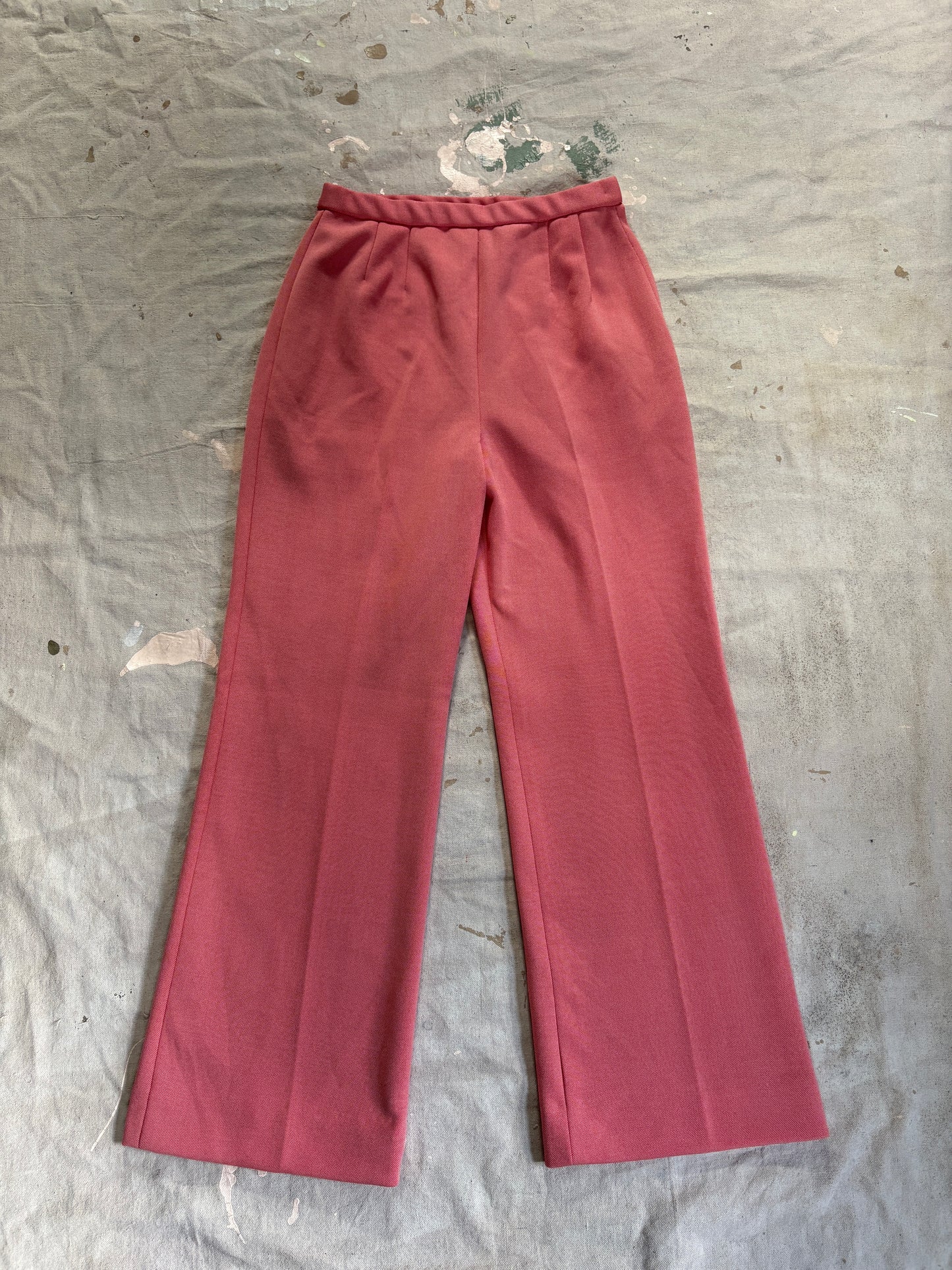 Vintage 70s Nordstrom Salmon Wide Leg Pants