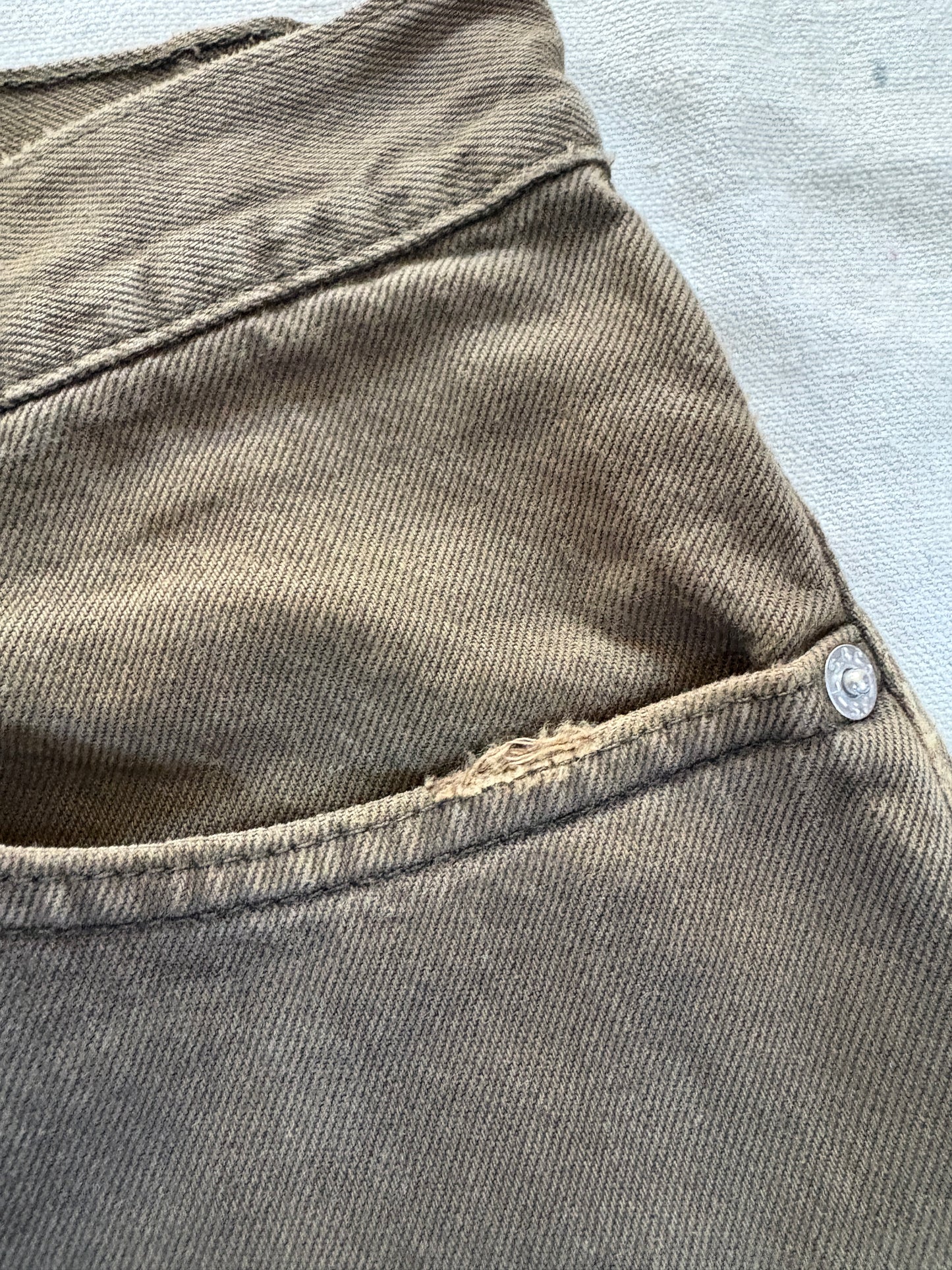 Vintage 90s Green Brown Levi’s 550 Jeans 33x30