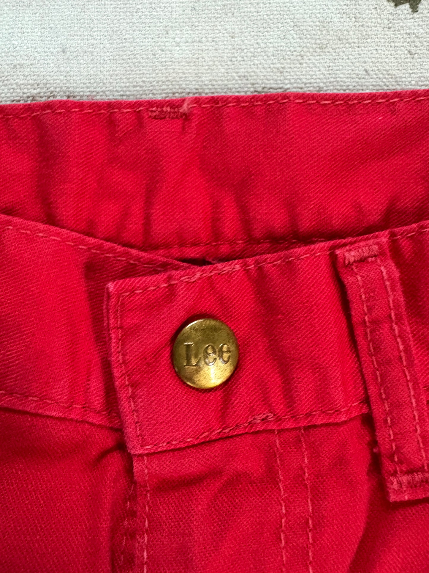 70s Red Lee Carpenter Painter Pants