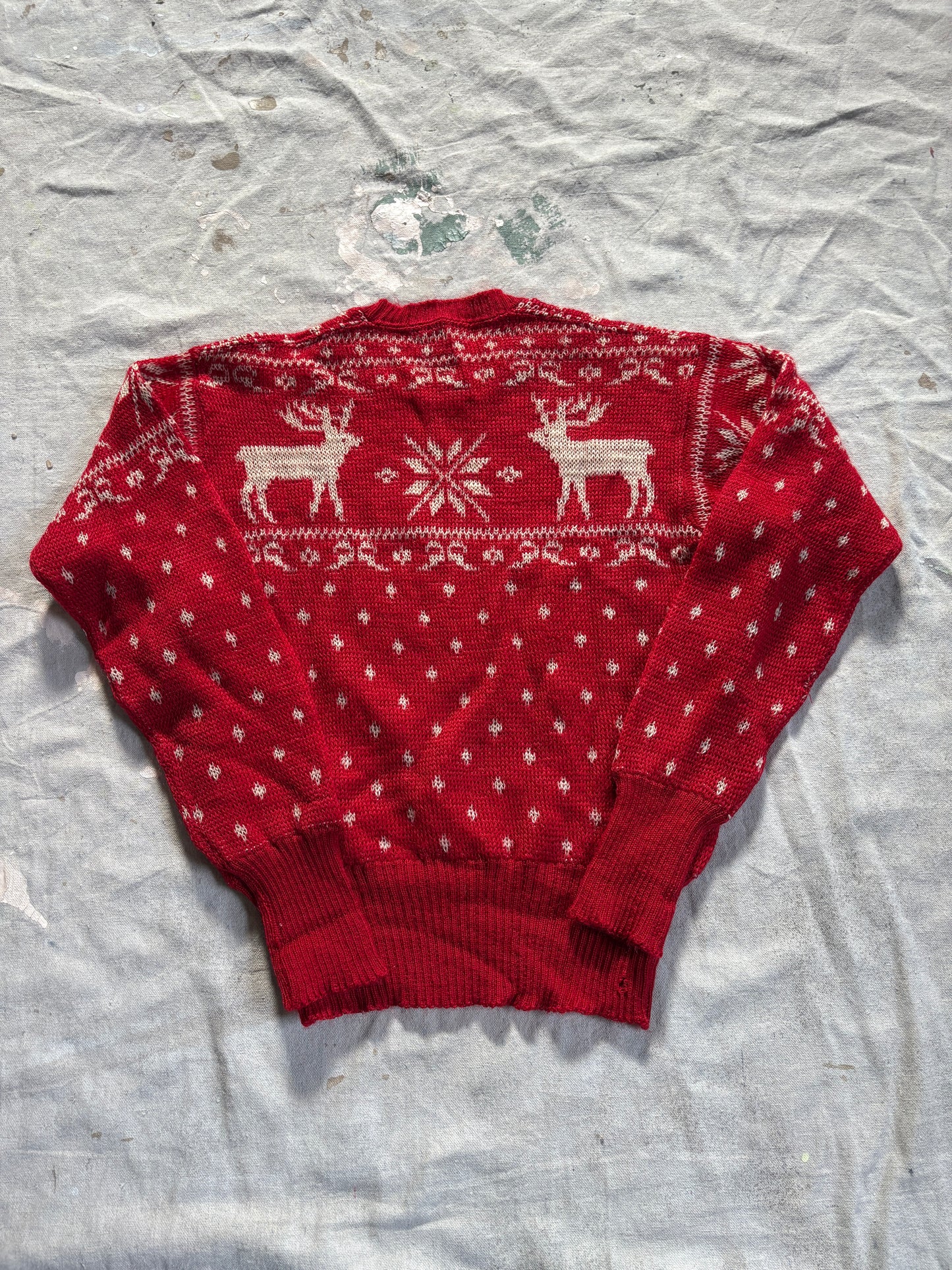 50s Jantzen Reindeer Holiday Sweater