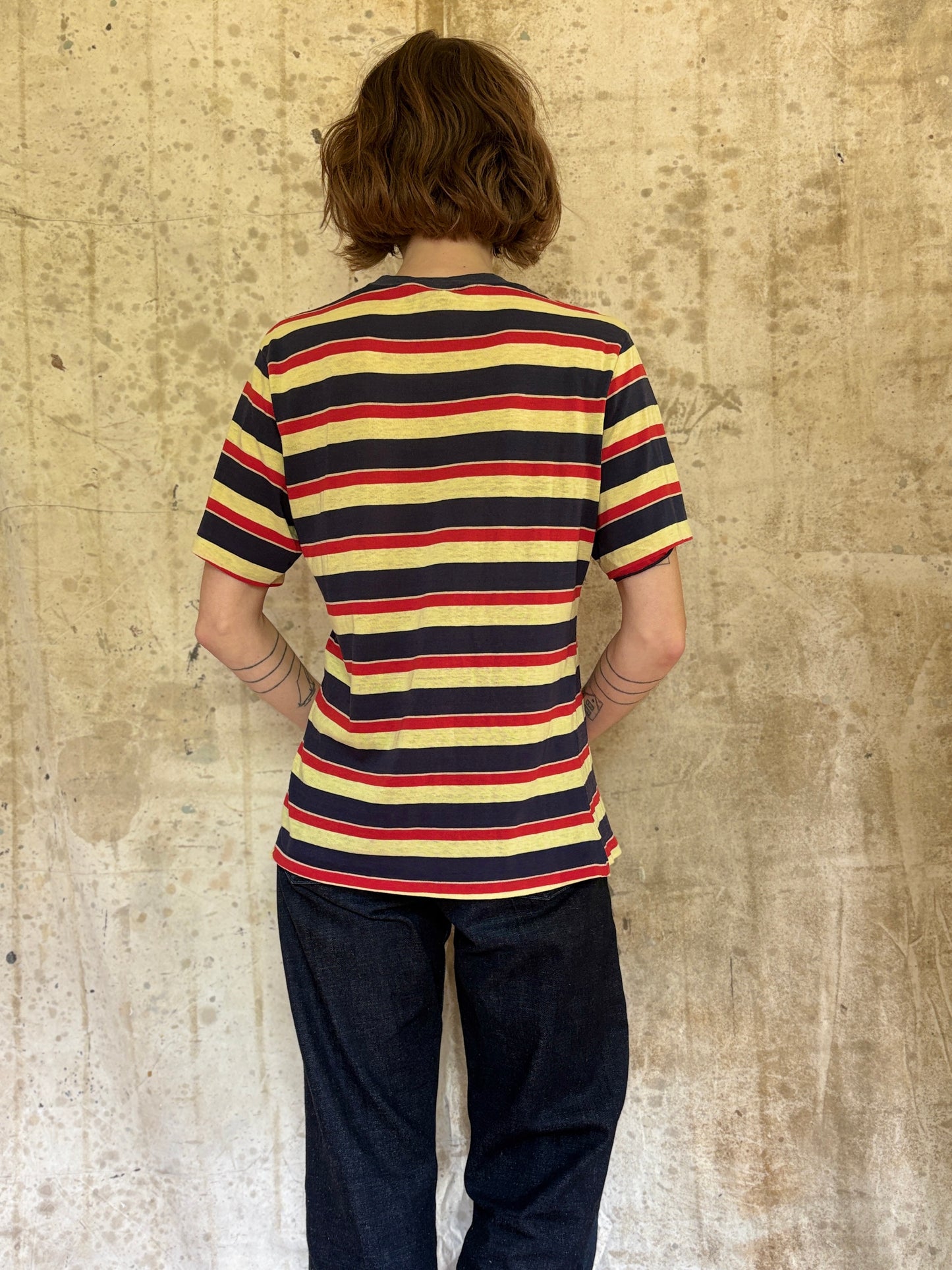 70s Striped Pocket Tee