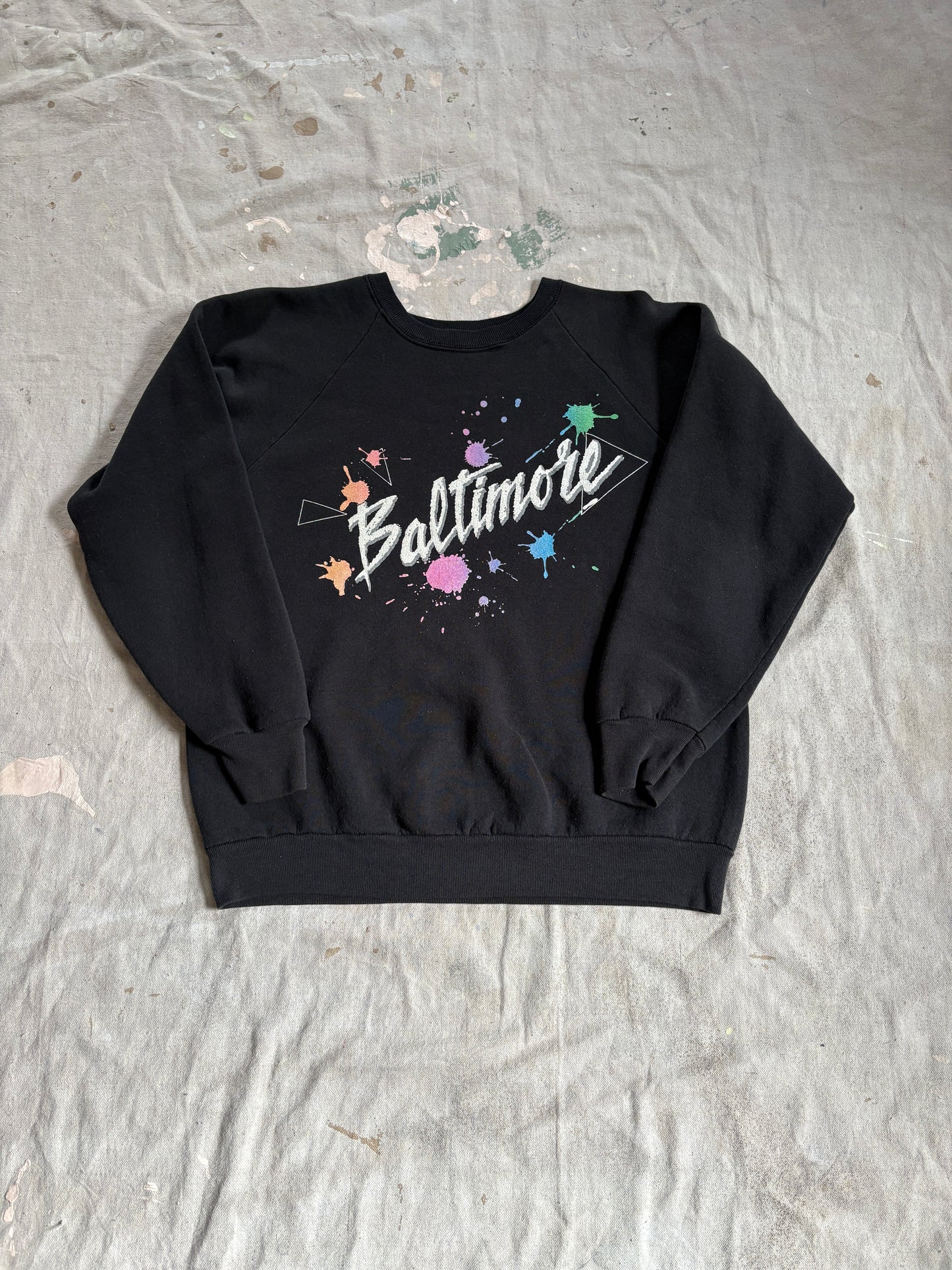 80s/90s Baltimore Paint Splatter Sweatshirt