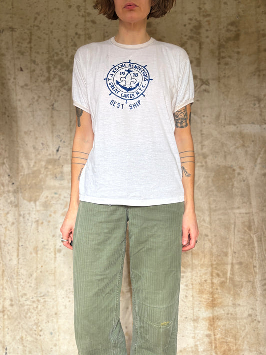 70s TJ Keane Rendevous BSA Ringer Tee