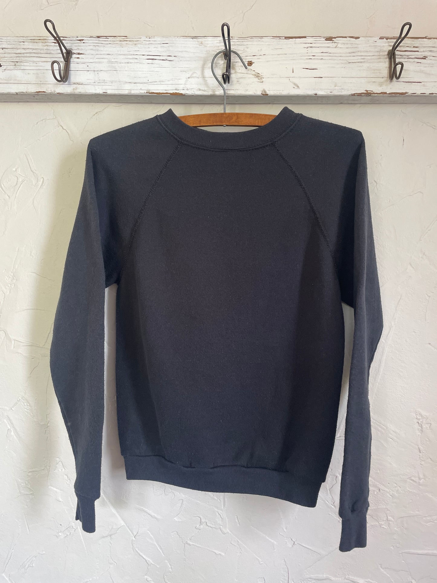 80s Blank Black Sweatshirt