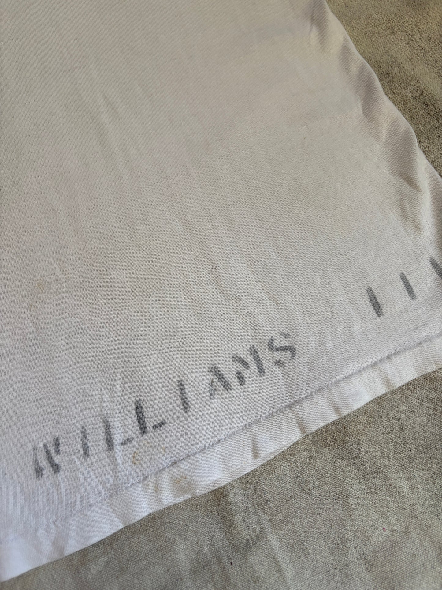 Vintage 60s US Naval Academy Stencil Ringer Tee