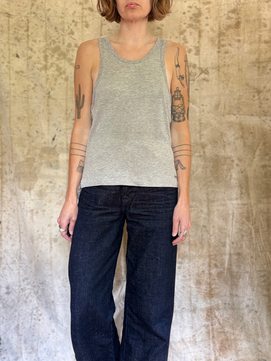 90s Blank Grey Bike Tank Top