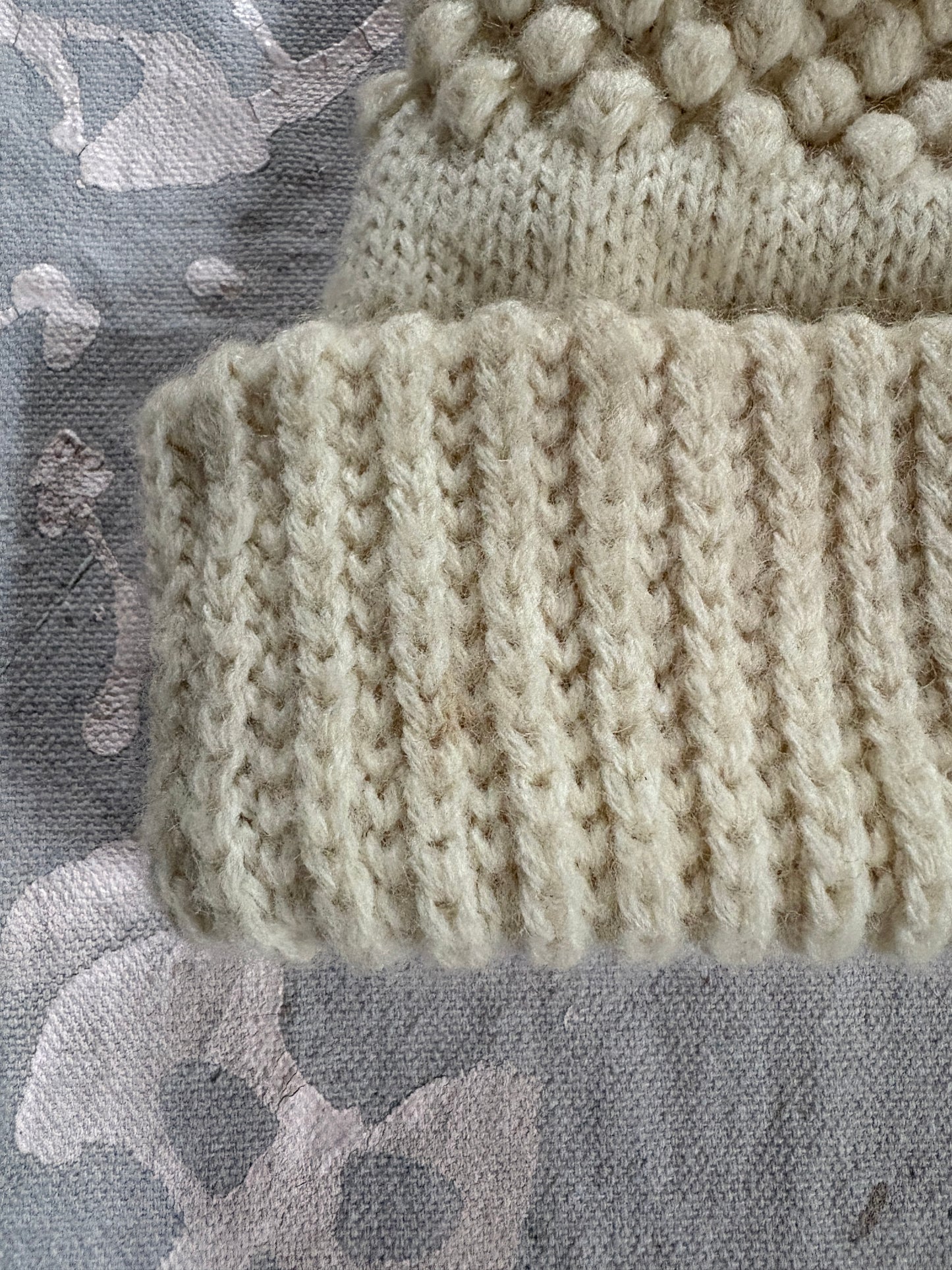 80s Popcorn Knit Beanie