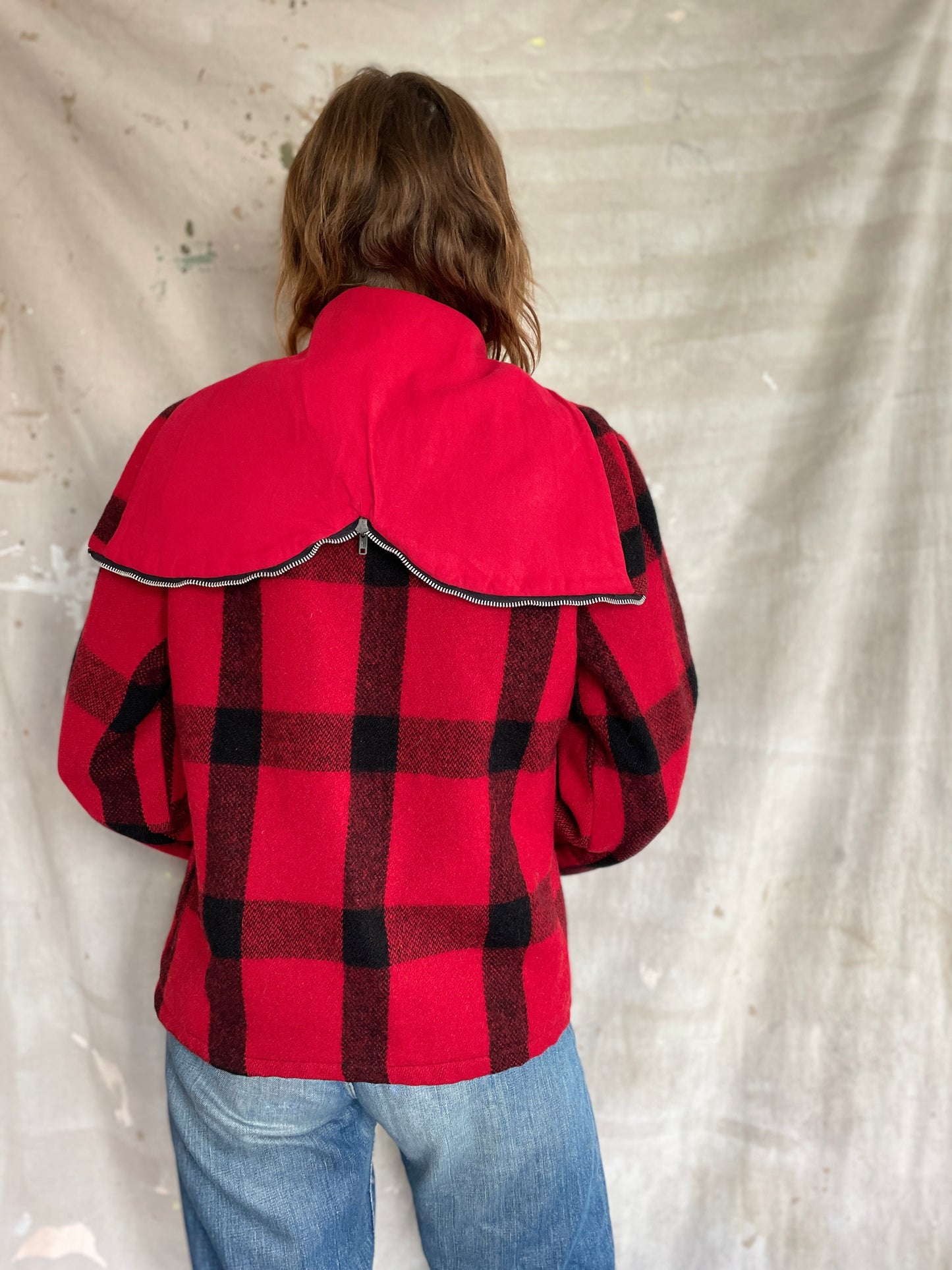 60s Buffalo Plaid Jacket