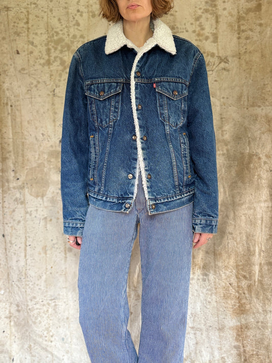 80s Sherpa Lined Levi’s Trucker Jean Jacket