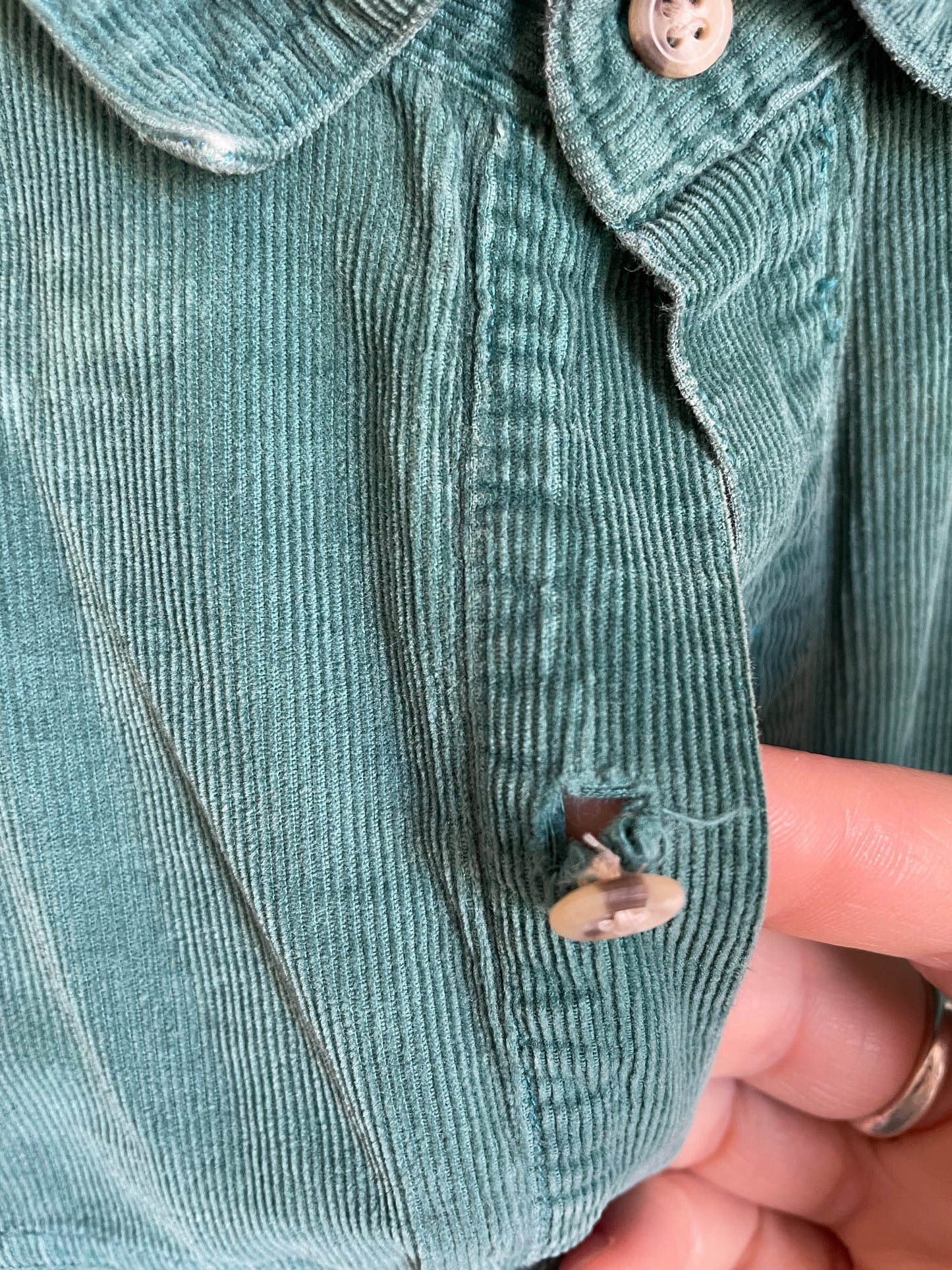 90s Evergreen Corduroy Button Down Shirt