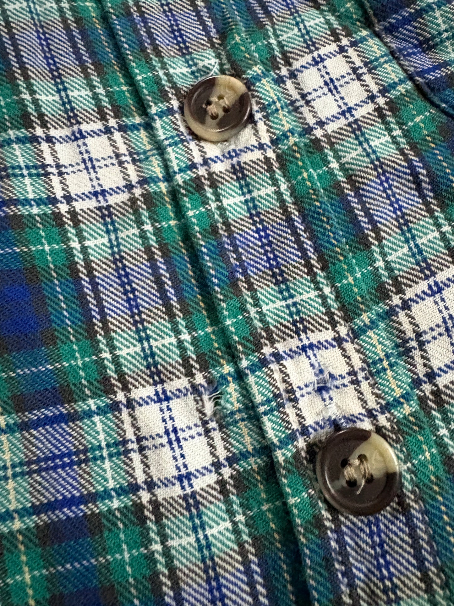 Vintage 90s Plaid Cotton Flannel