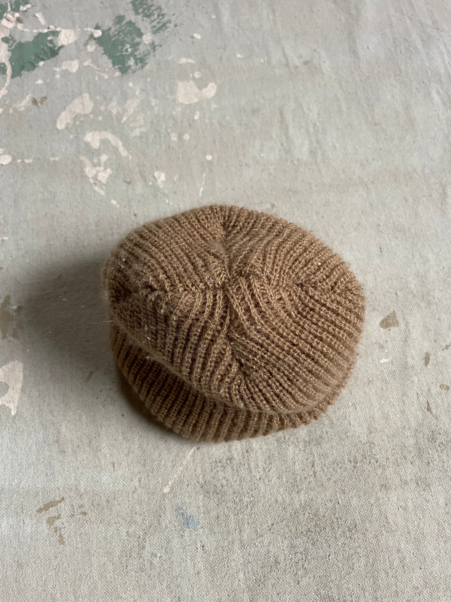 90s Tan Knit Beanie