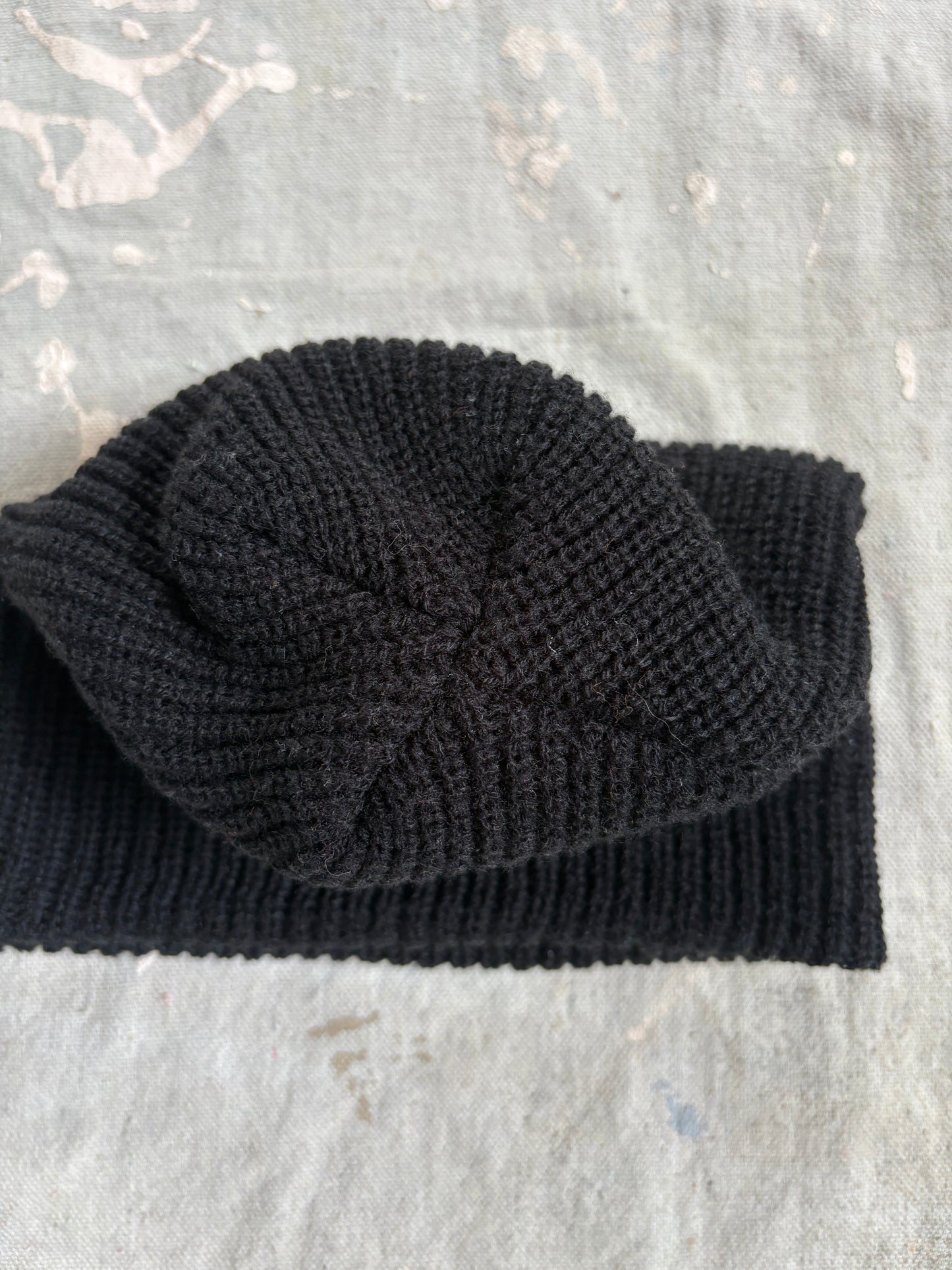 Vintage Black Watch Cap
