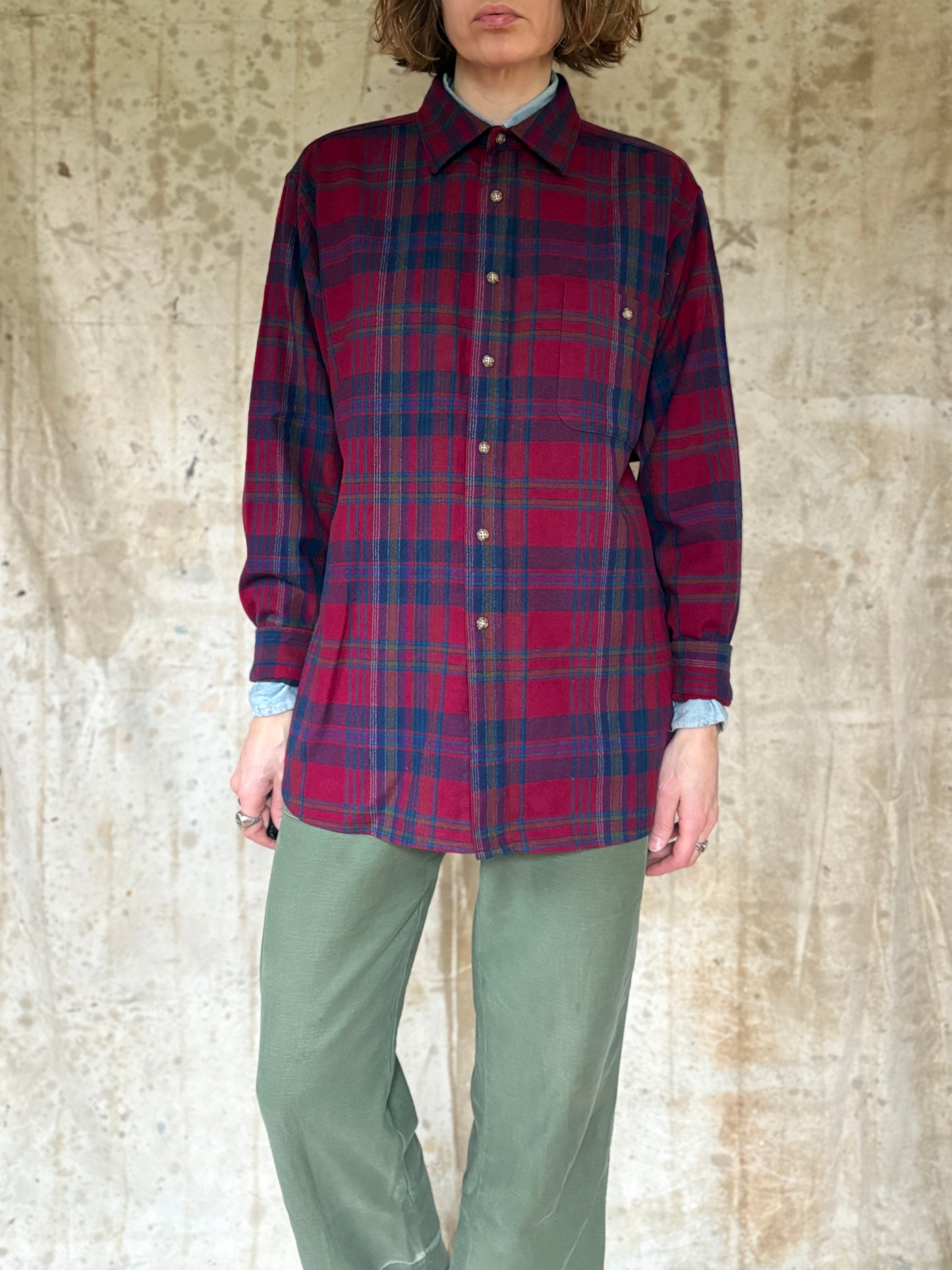 Vintage 80s Plaid Pendleton Shirt