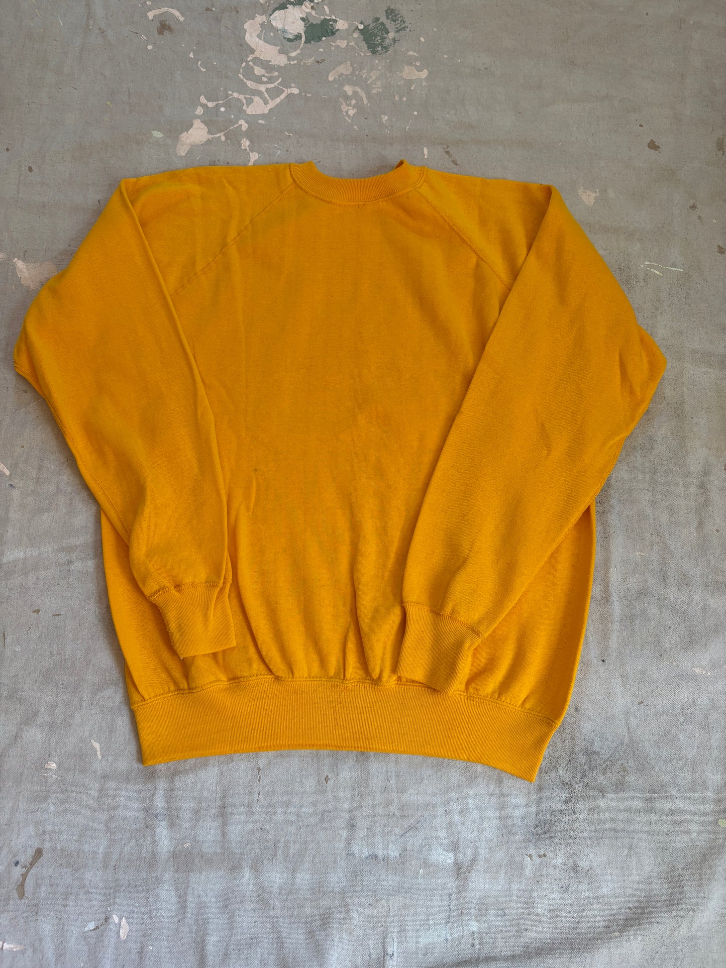 Vintage 80s Deadstock Blank Gold Sweatshirt