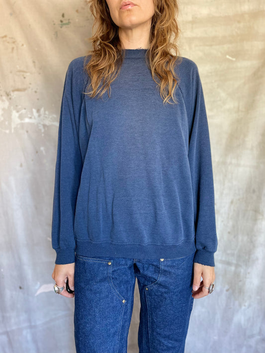 90s Blank Blue Sweatshirt