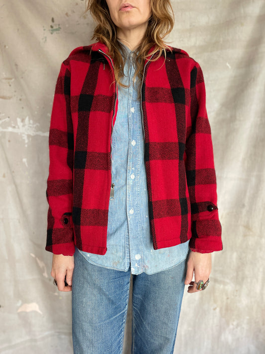 60s Buffalo Plaid Jacket