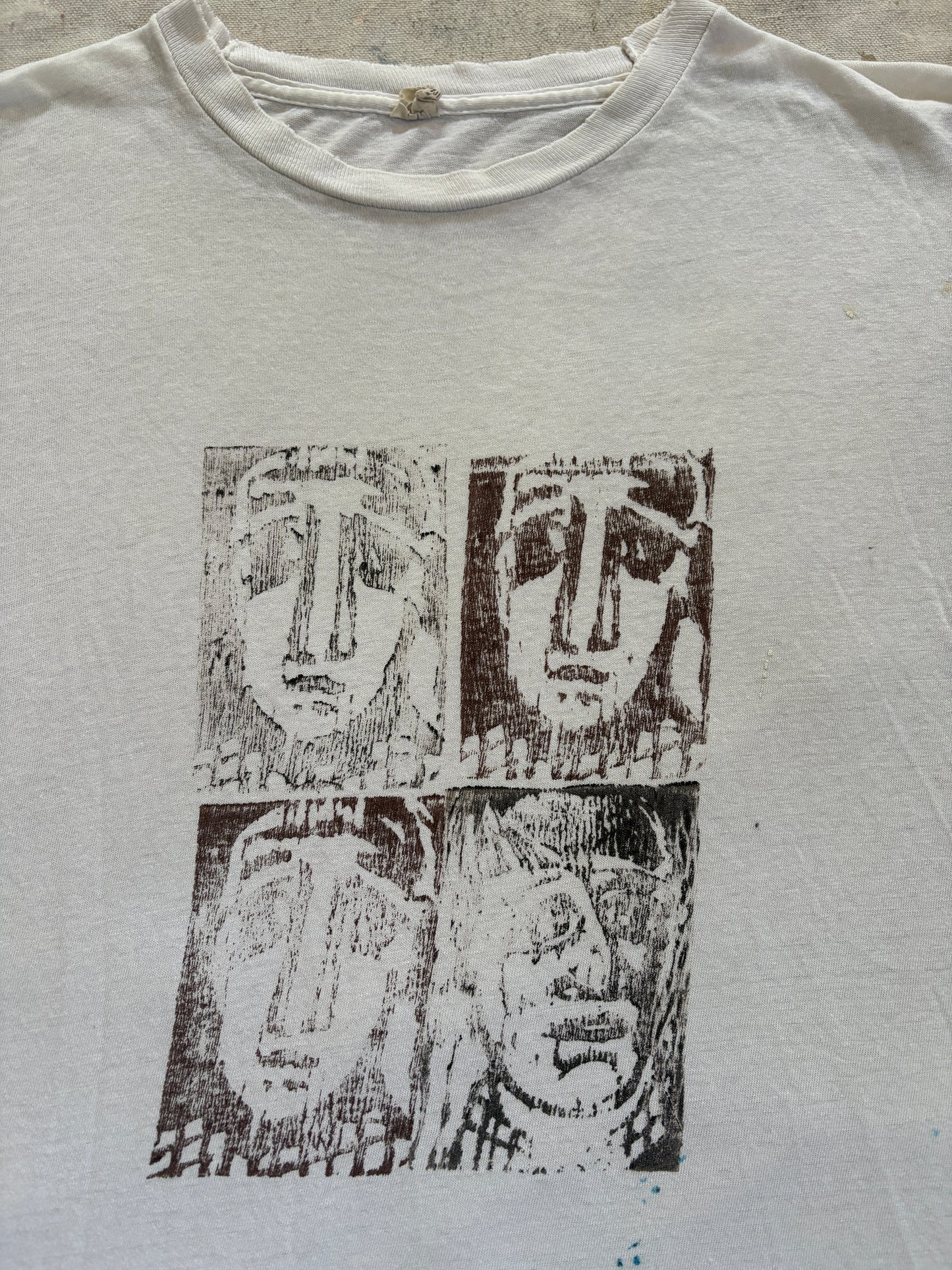 Vintage 80s Faces Art Tee
