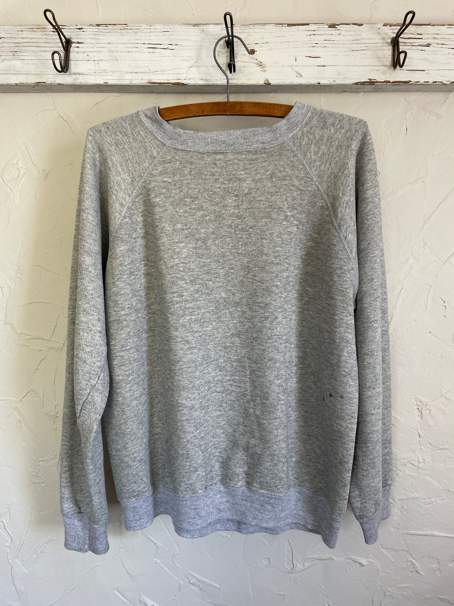 80s Blank Heather Grey Sweatshirt