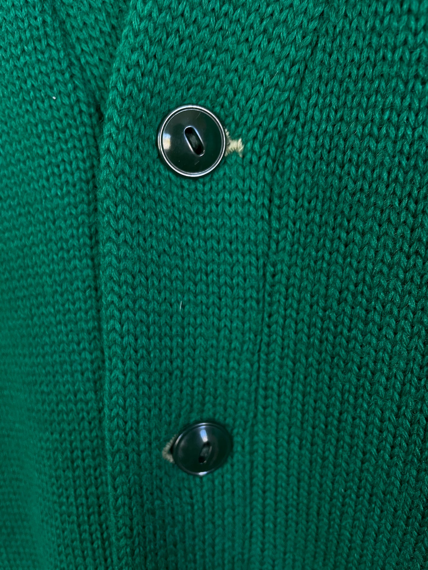 60s Kelly Green Varsity Sweater