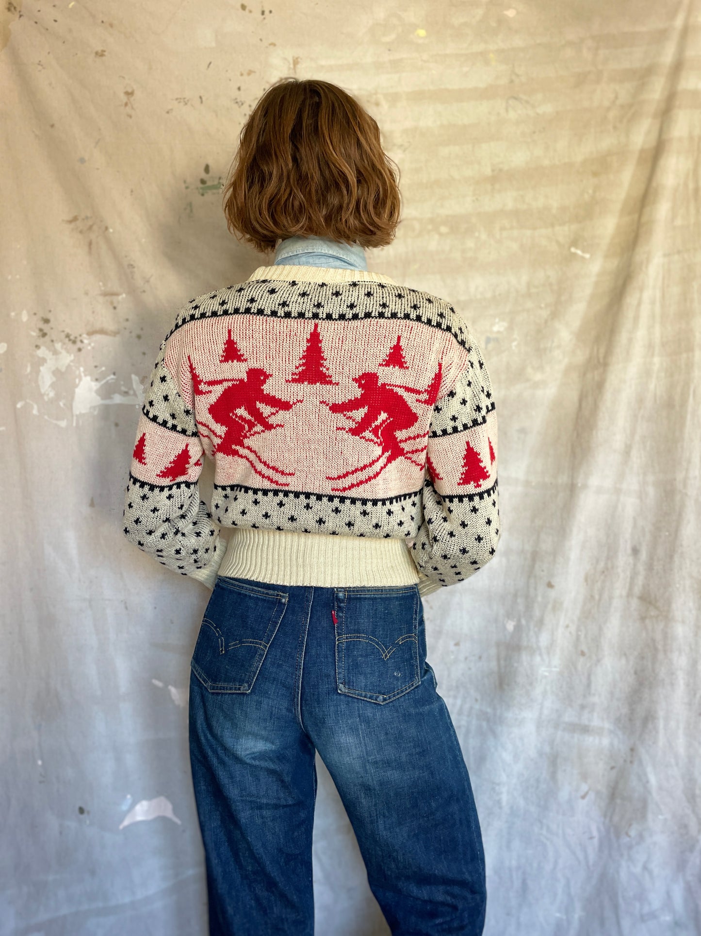 40s/50s Skier Sweater