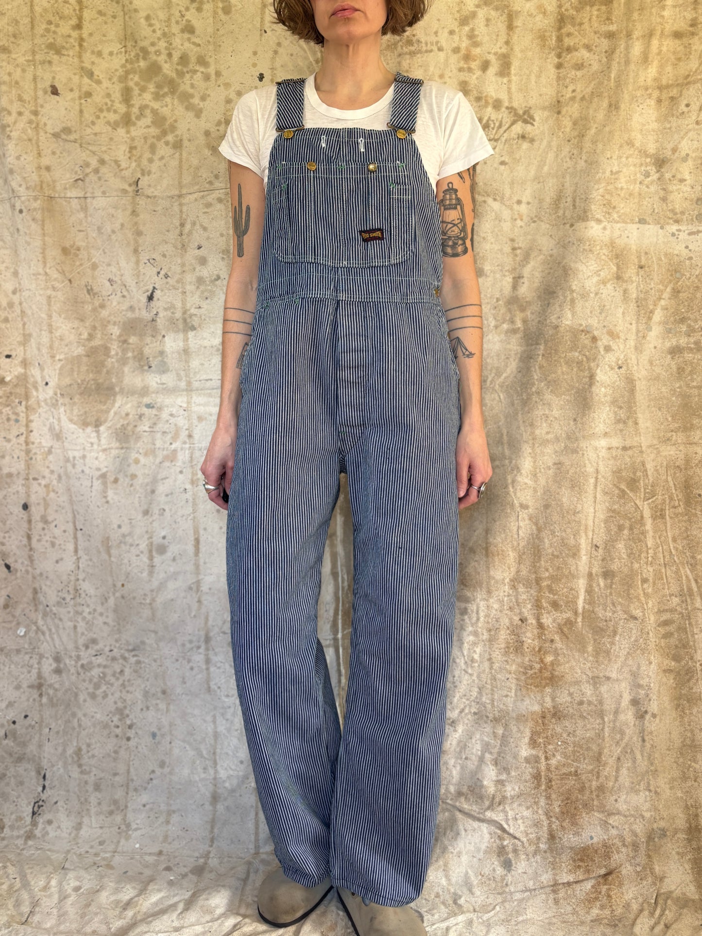 Vintage 50s Big Smith Hickory Stripe Overalls