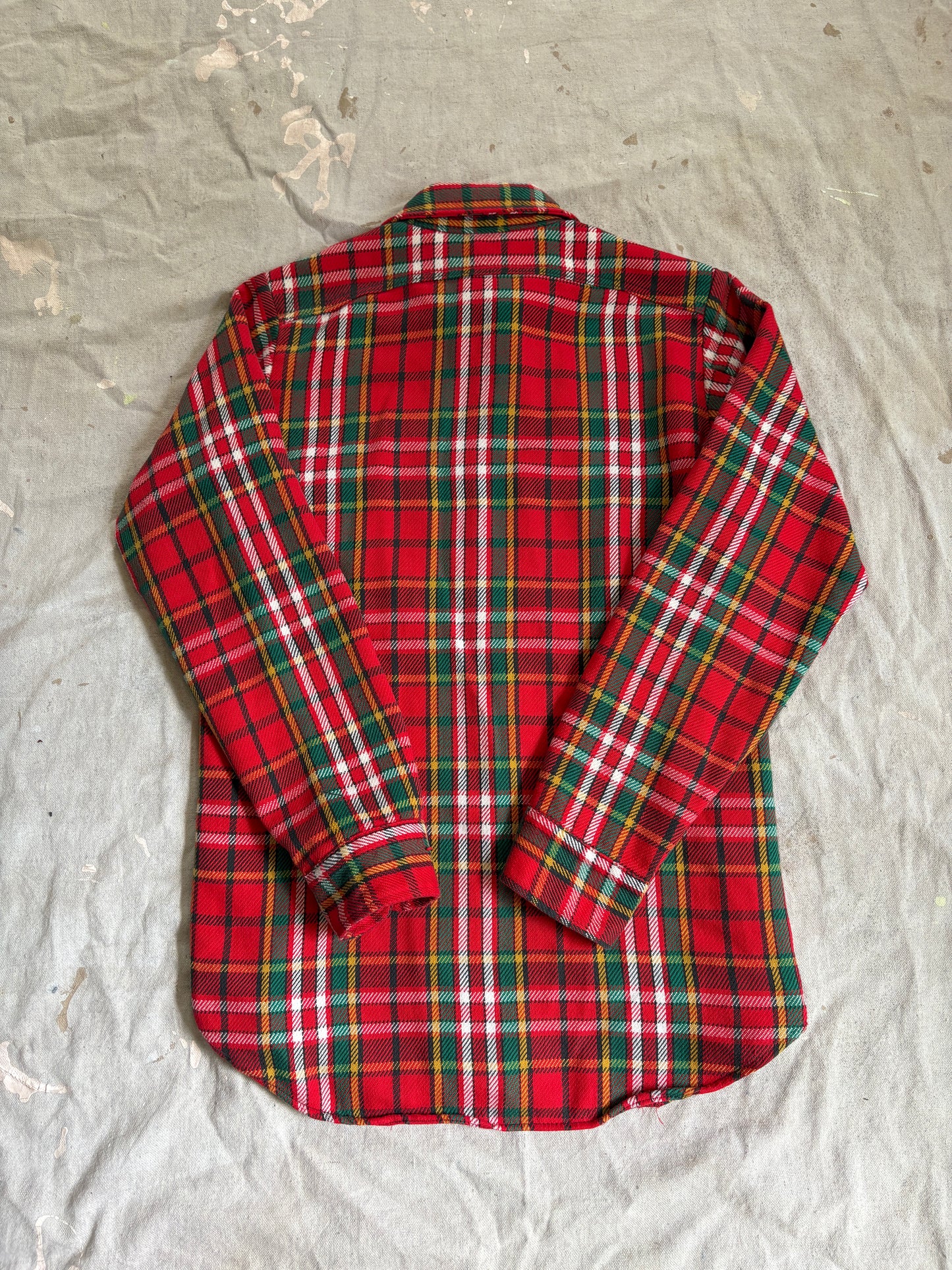 70s Big Yank Plaid Cotton Flannel