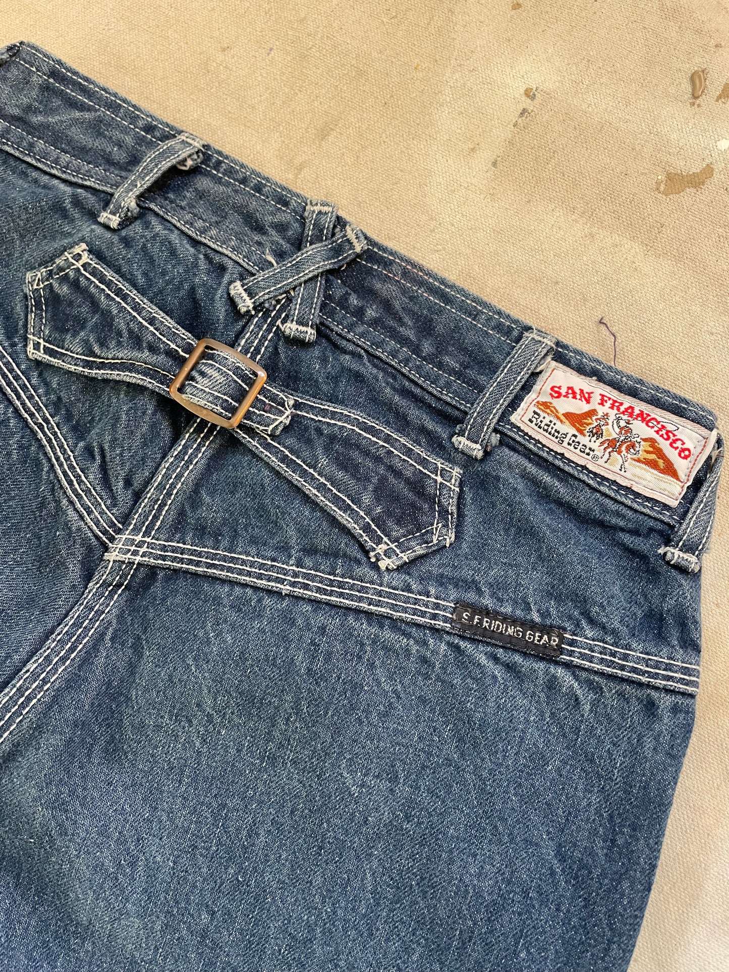 70s San Francisco Riding Gear Wide Leg Jeans