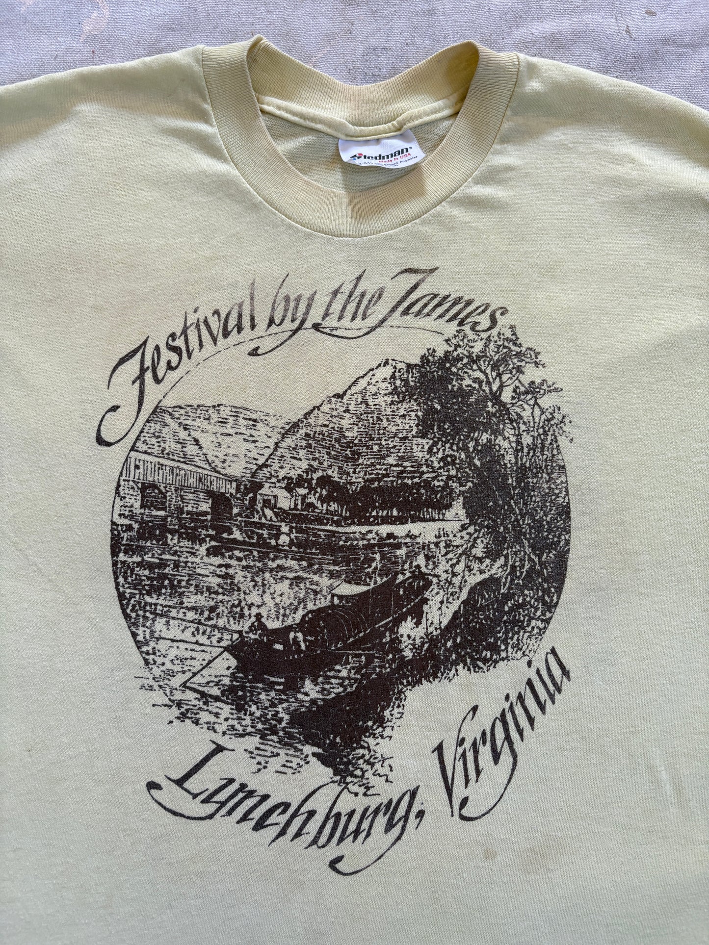 Vintage 80s Festival By The James Lynchburg Virginia Tee