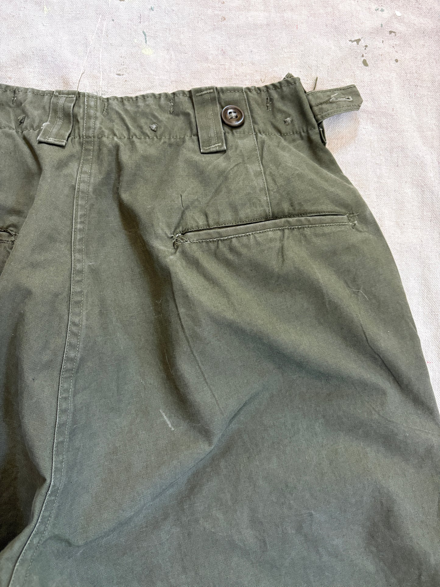Vintage 50s US Military Cotton Field Trousers Pants