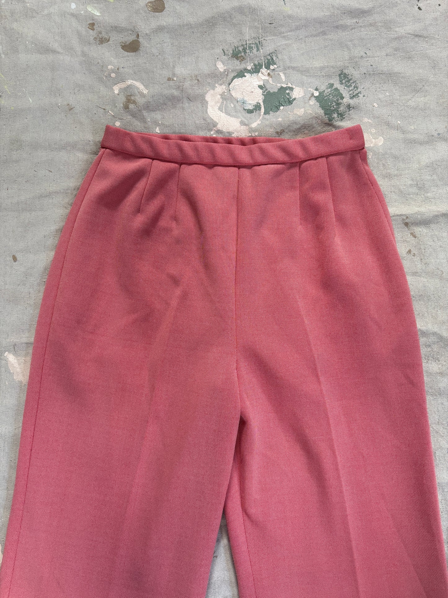 Vintage 70s Nordstrom Salmon Wide Leg Pants