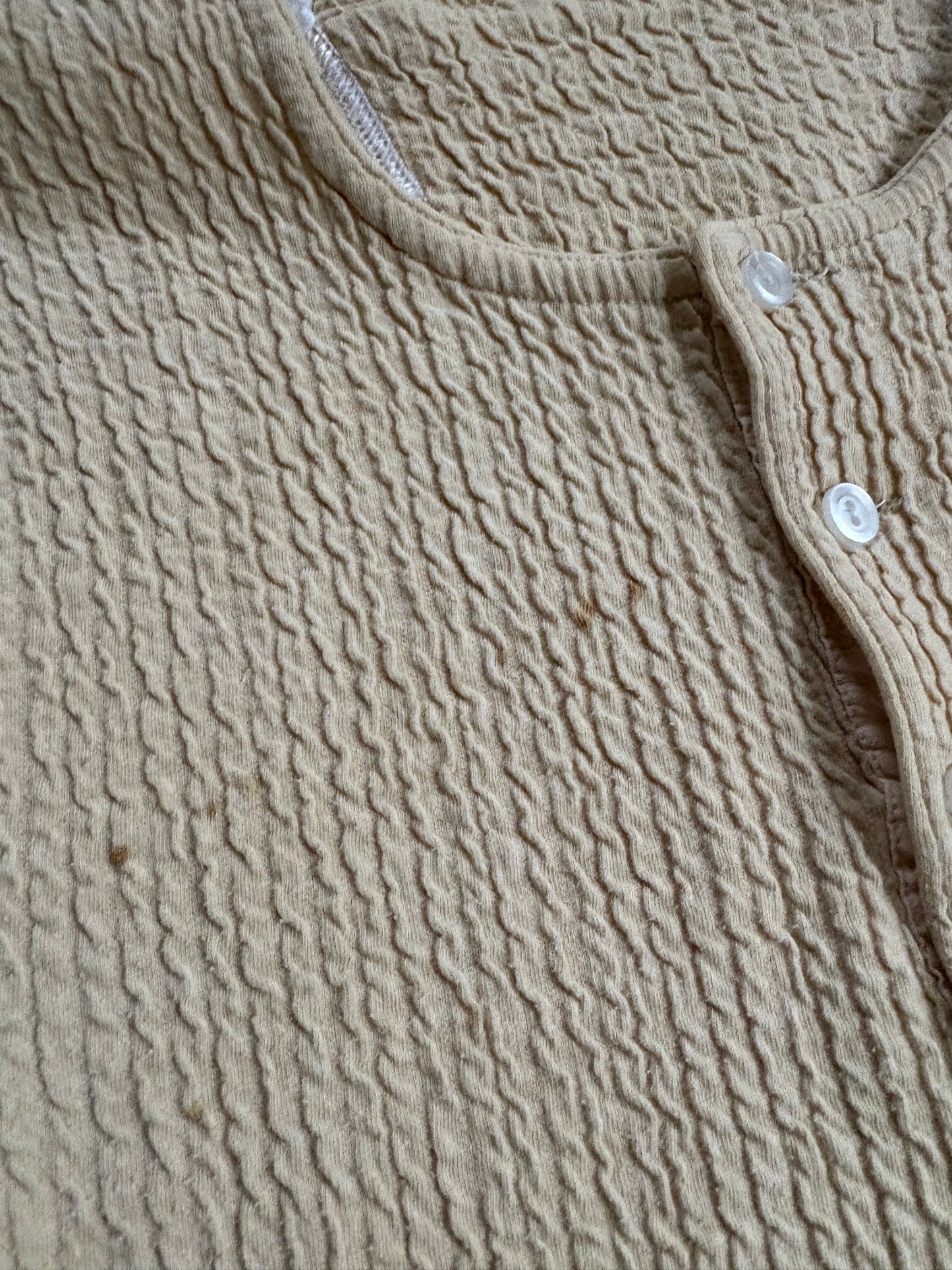 60s Ecru Henley Shirt