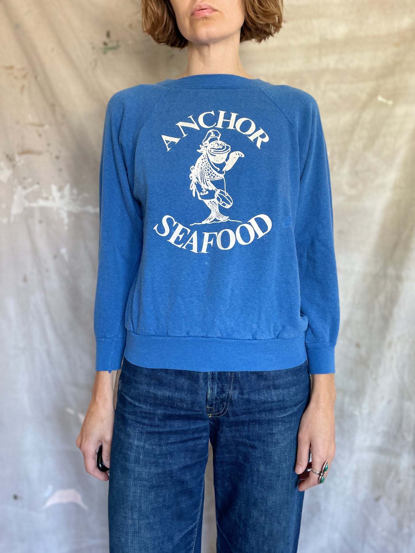 80s Anchor Seafood Sweatshirt