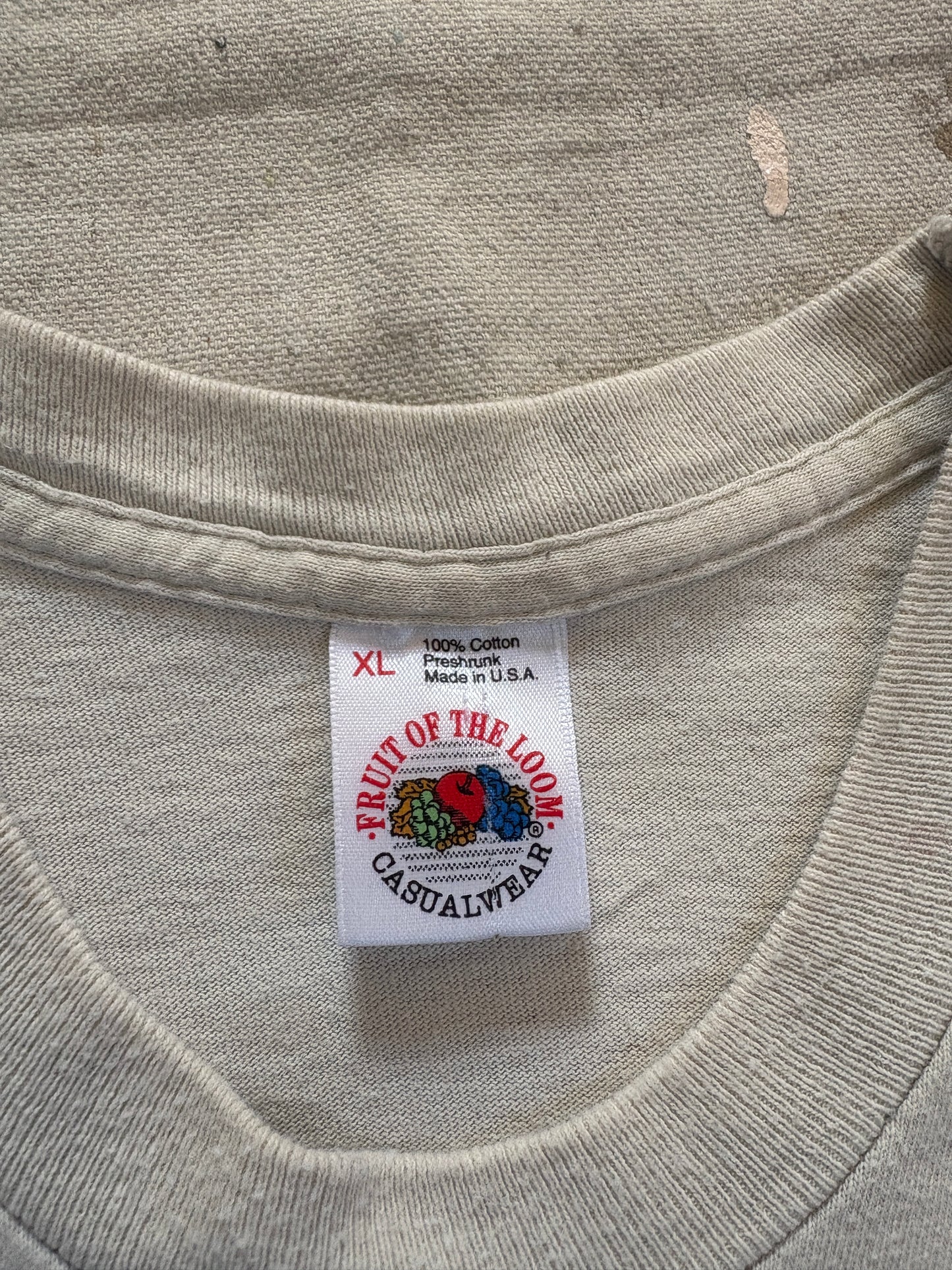 Vintage 90s Blank Pale Tan Tee