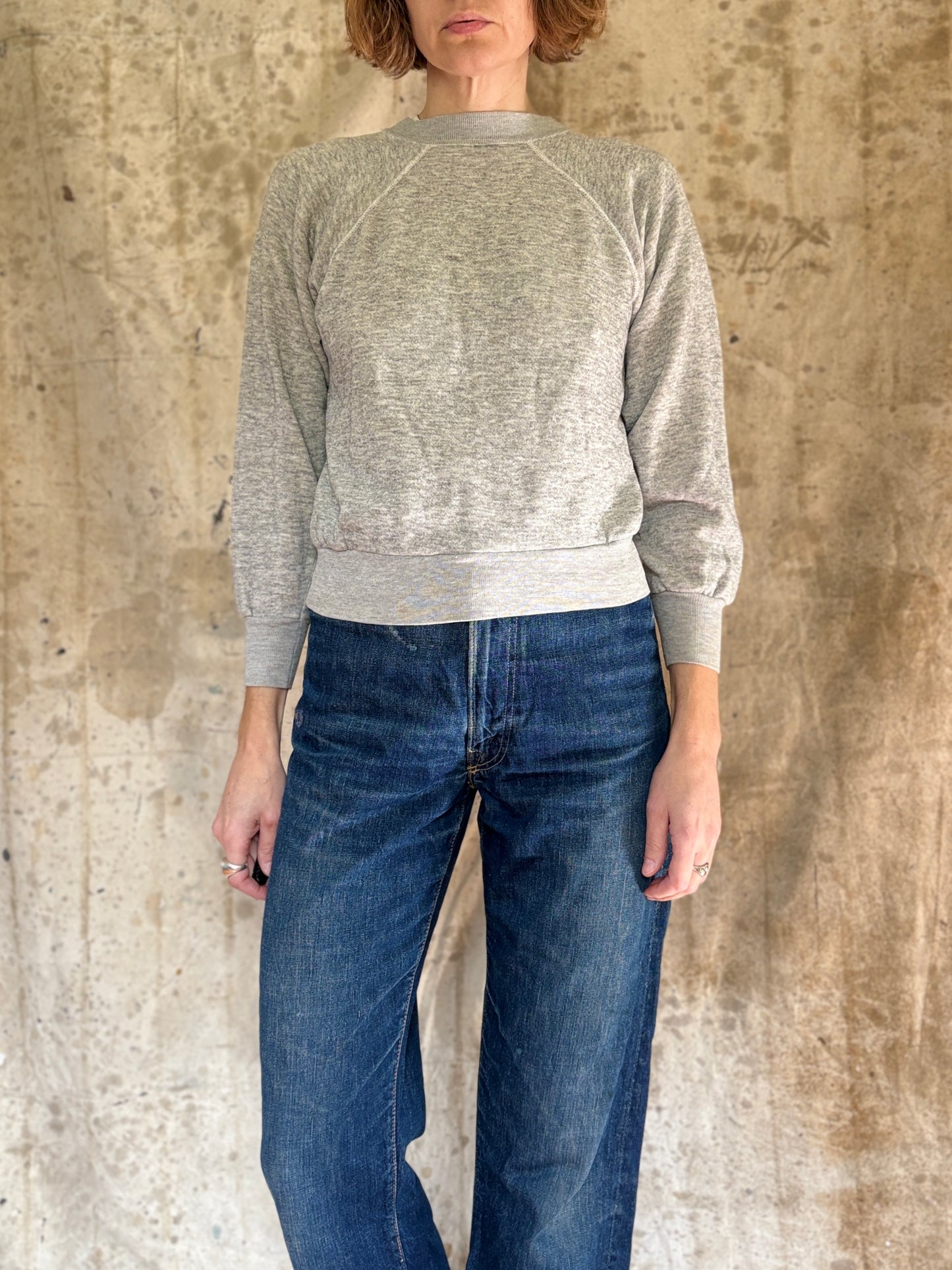 70s/80s Blank Heather Gray Sweatshirt