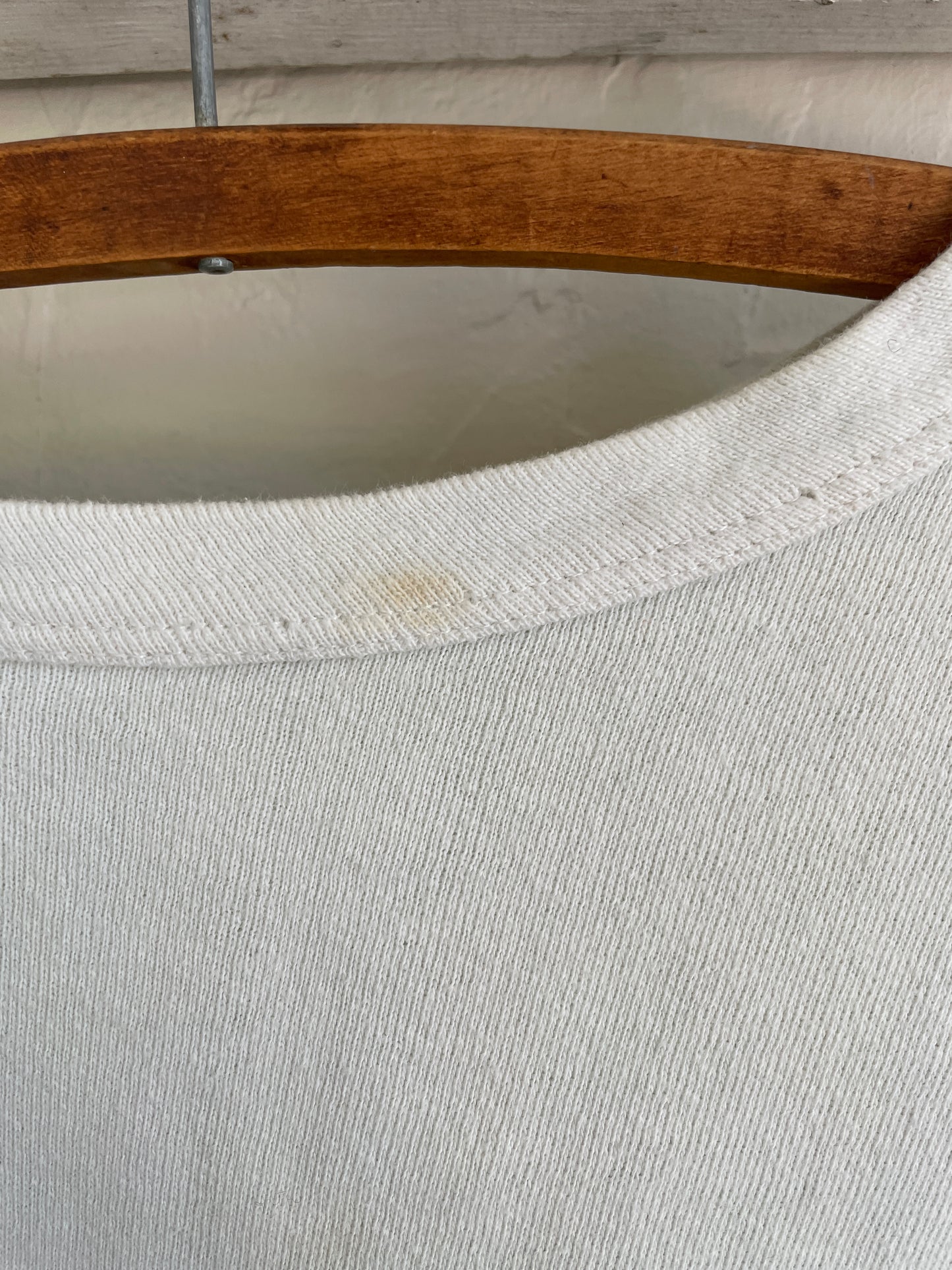 70s Blank White Sweatshirt