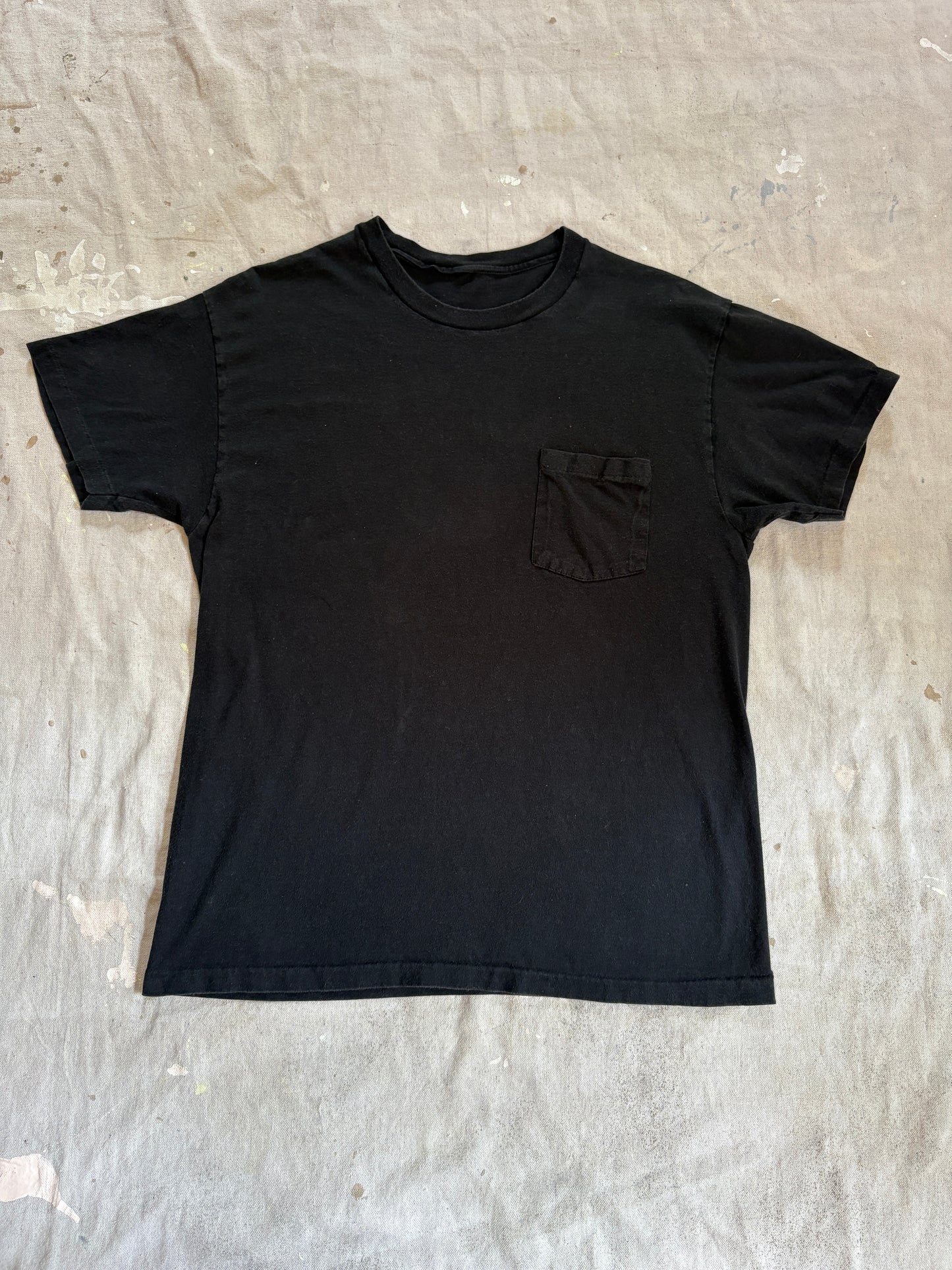 Vintage 80s/90s Blank Black Pocket Tee