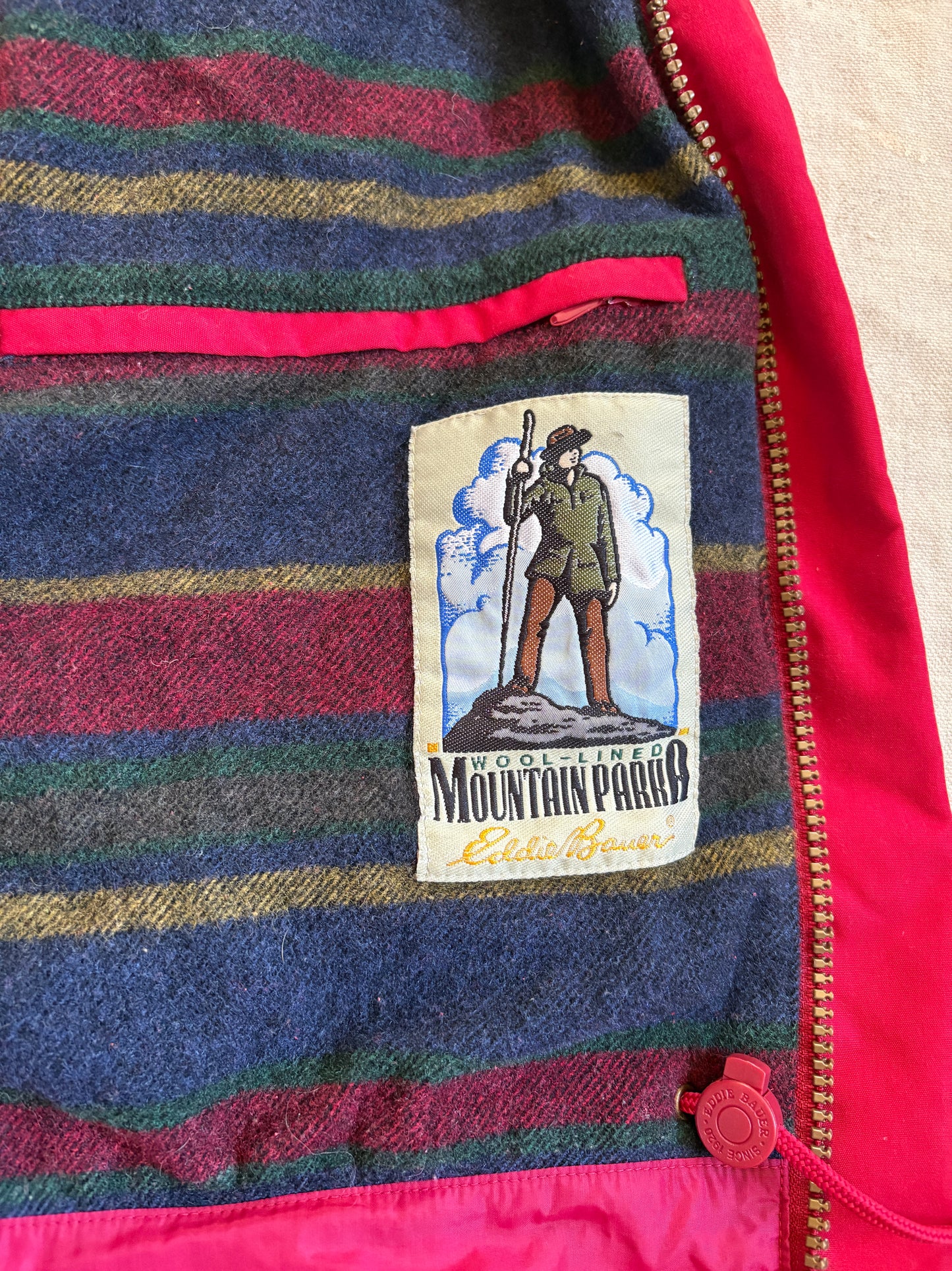 Vintage 90s Eddie Bauer Wool Lined Mountain Parka