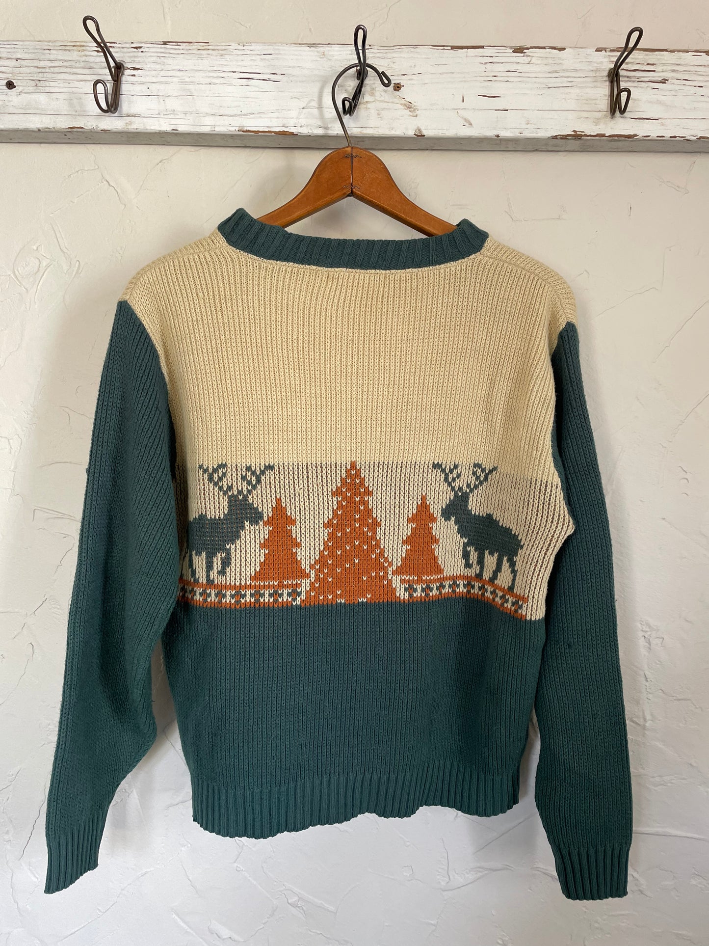 70s Holiday Deer Sweater