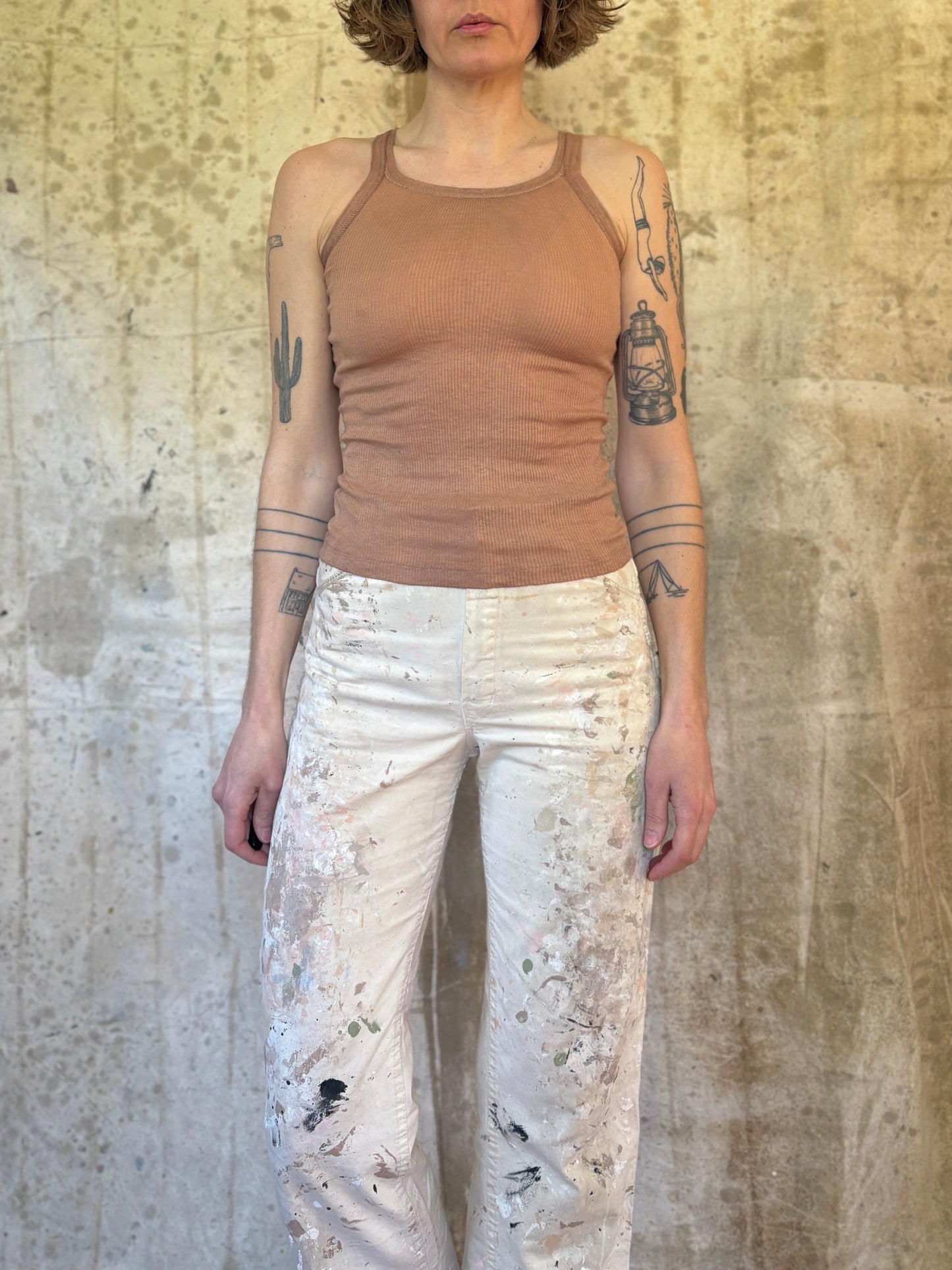 Vintage 50s Hanes Overdyed Tank Top