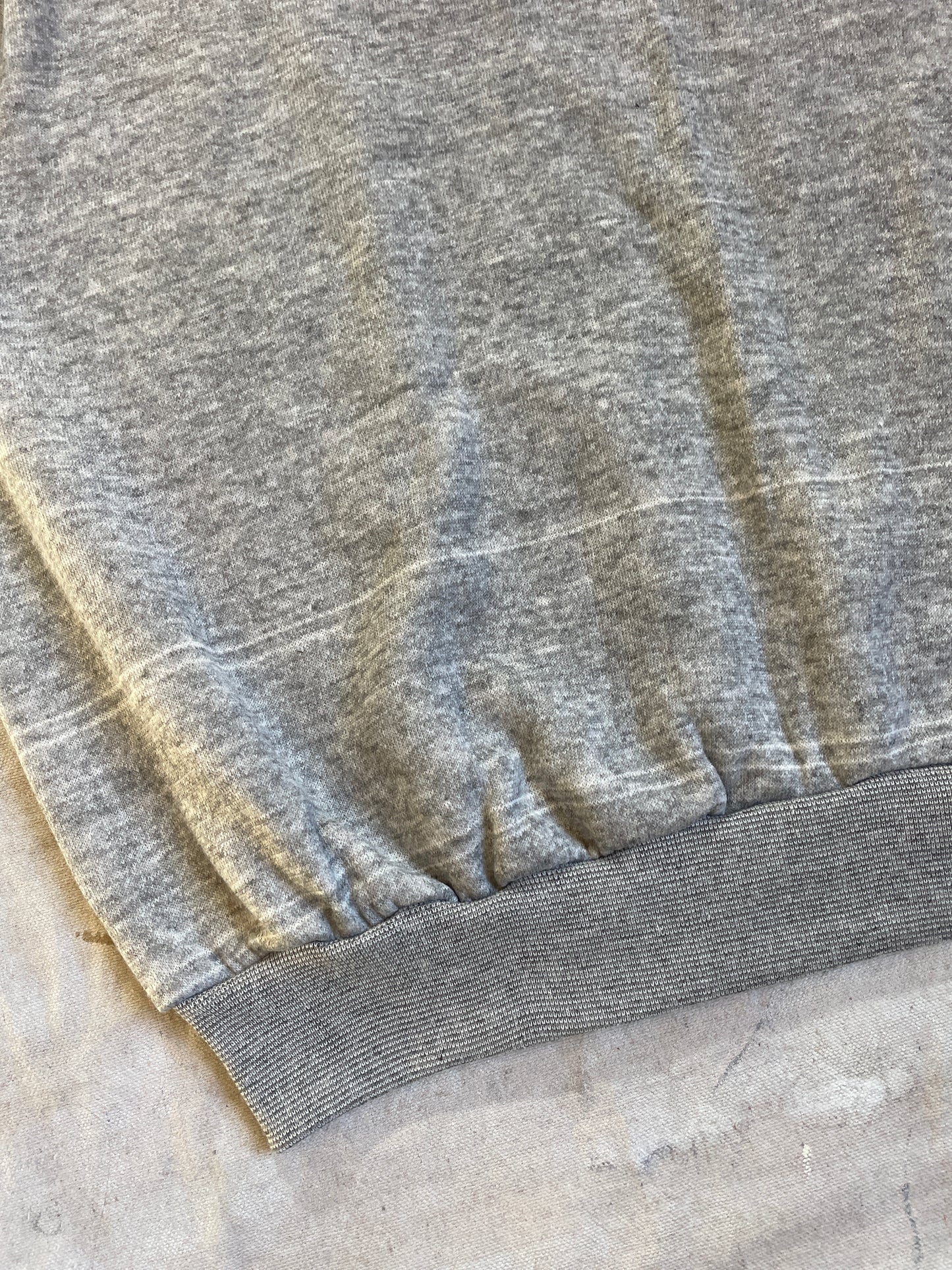 80s Blank Grey Short Sleeve Sweatshirt