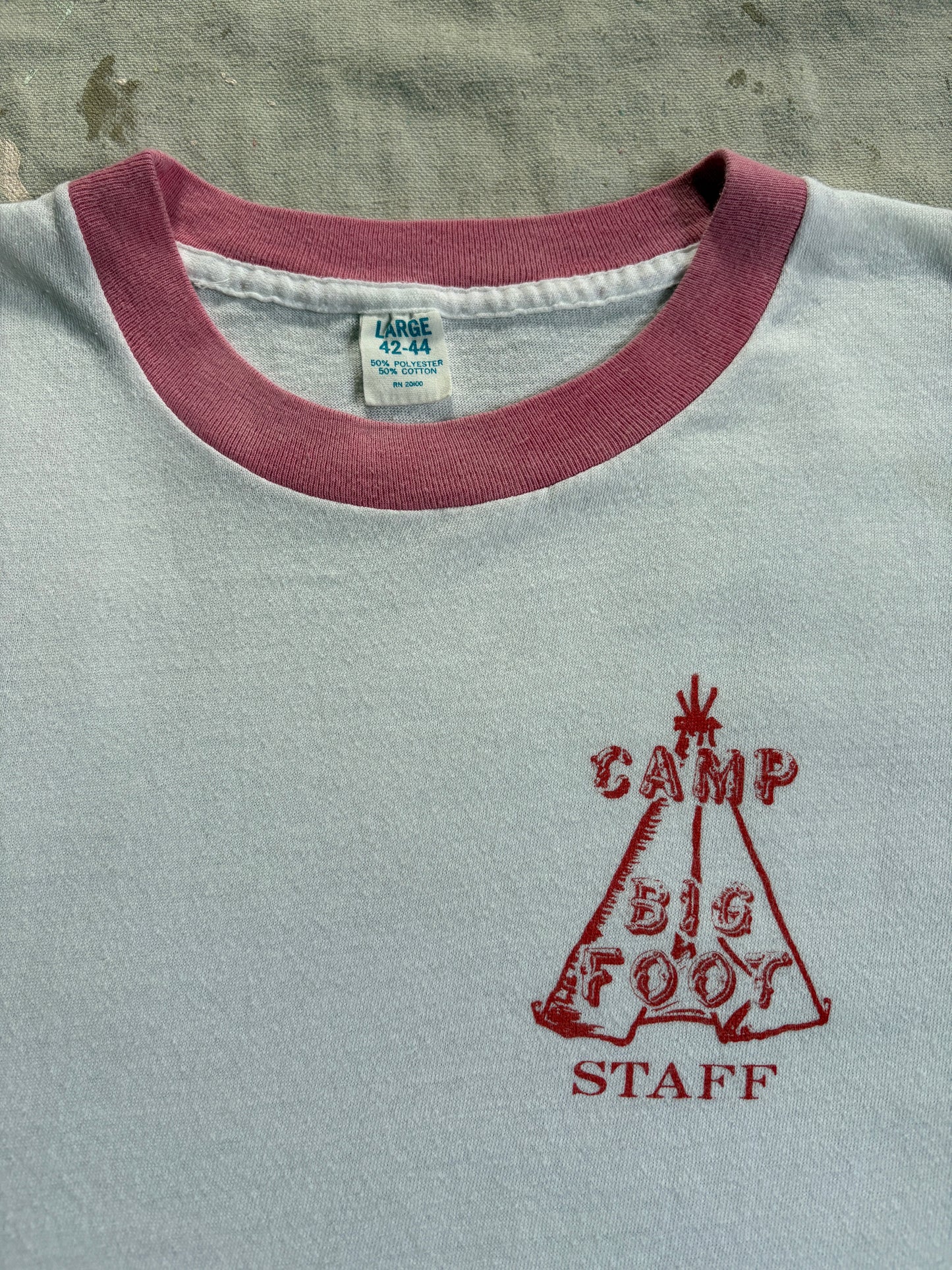 Vintage 80s Camp Big Foot Ringer Tee