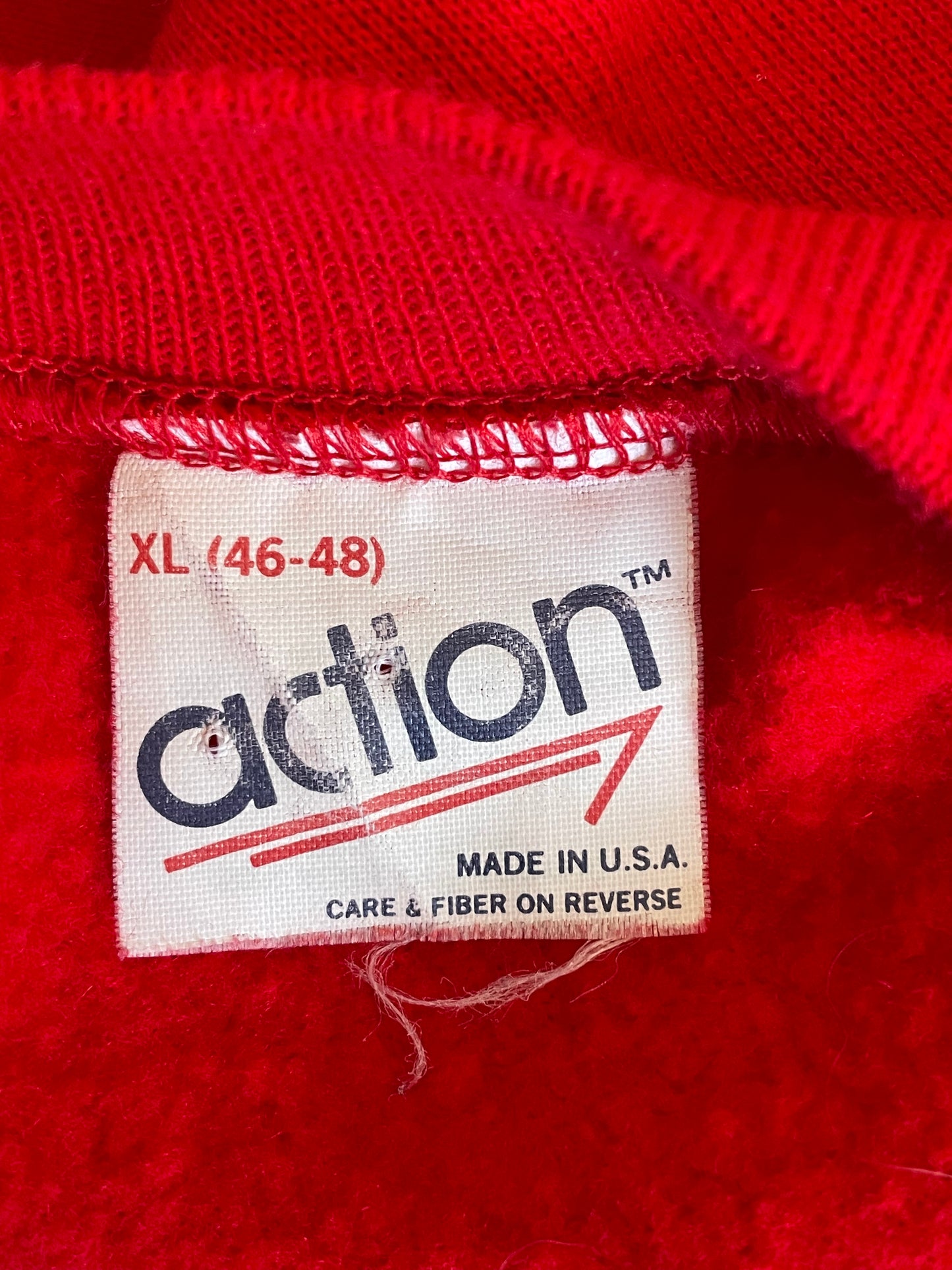 80s Blank Red Sweatshirt