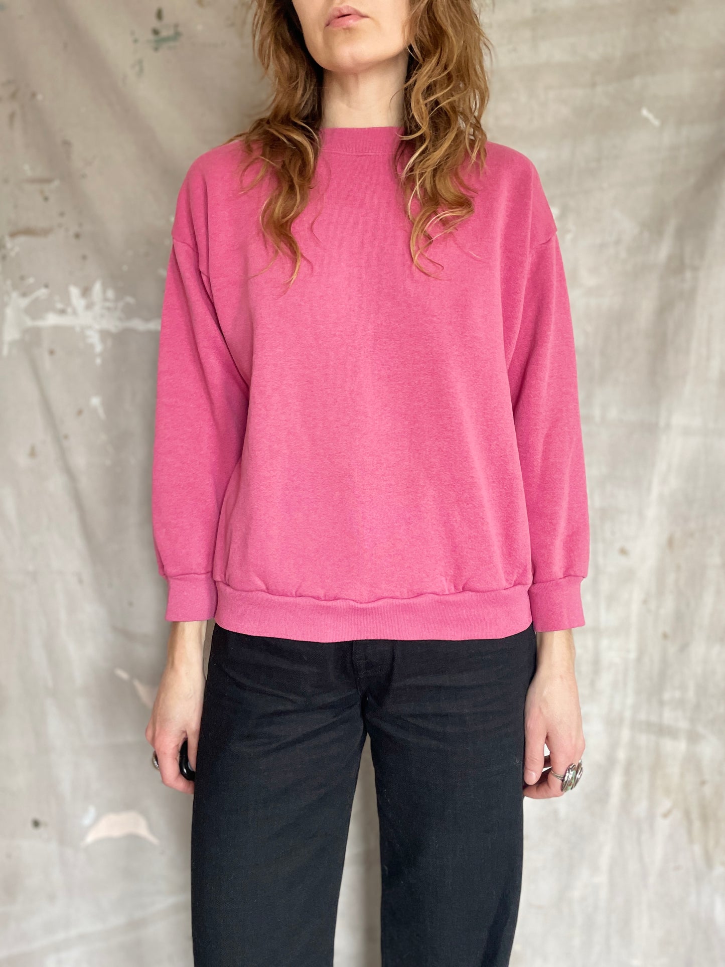 90s Blank Pink Sweatshirt